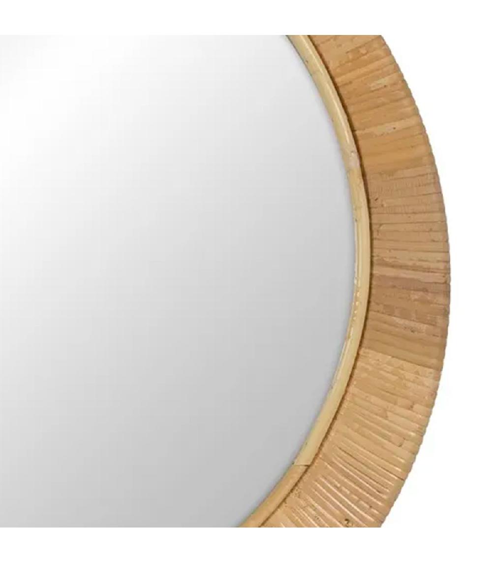 Wadiga Miroir Rond En Rotin 50x2x50cm