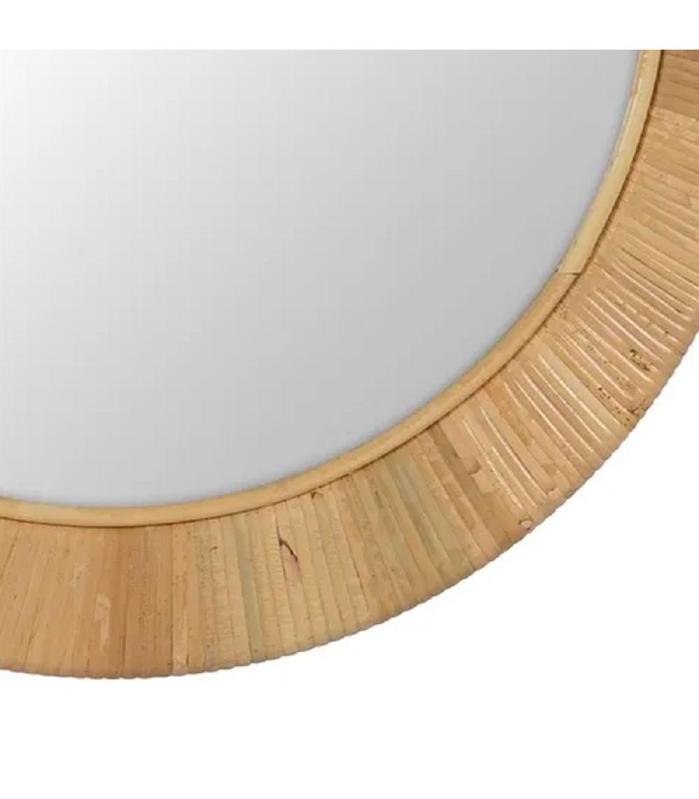 Wadiga Miroir Rond En Rotin 50x2x50cm
