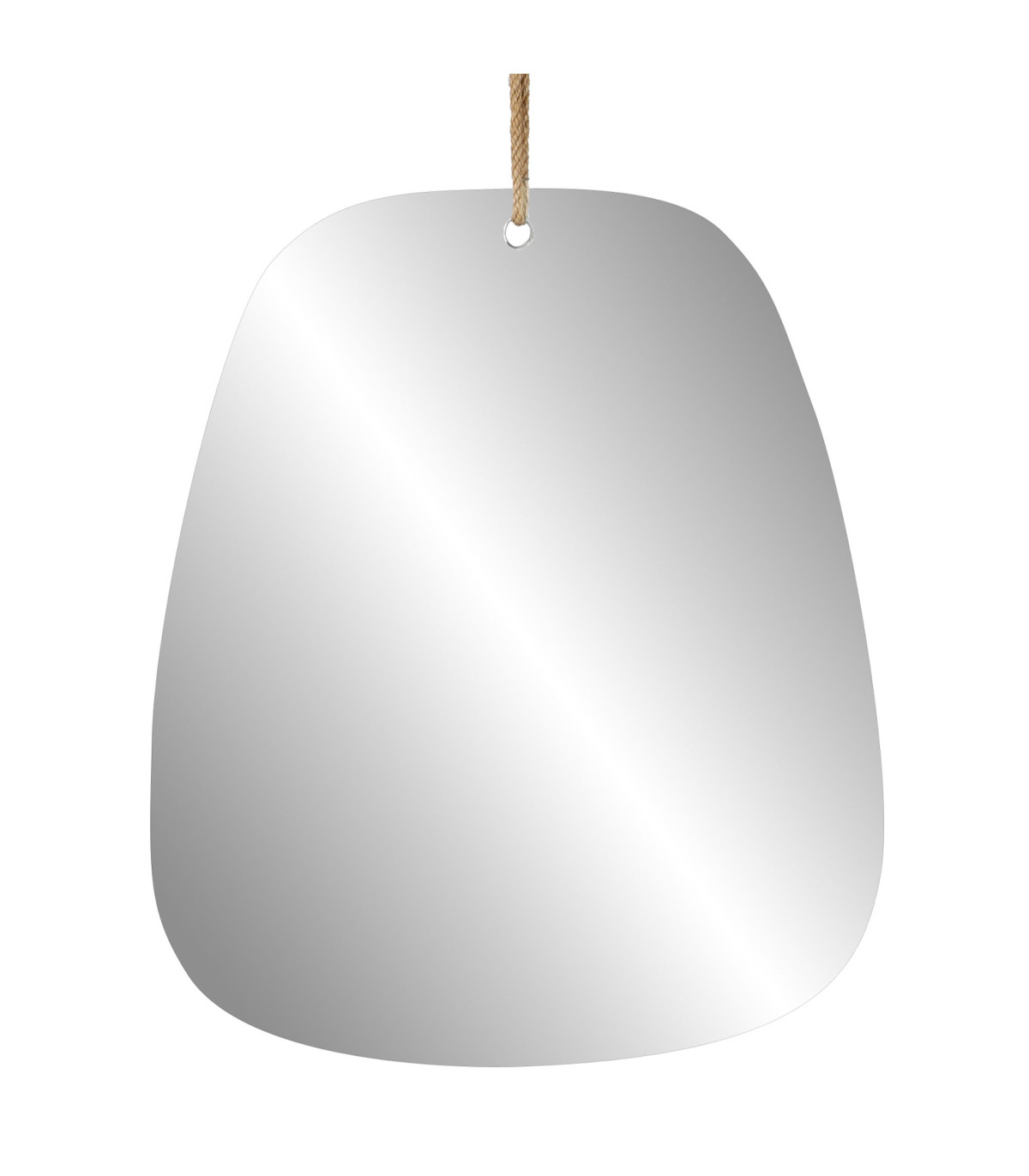 Wadiga Miroir Suspendu Avec Corde 30x25cm