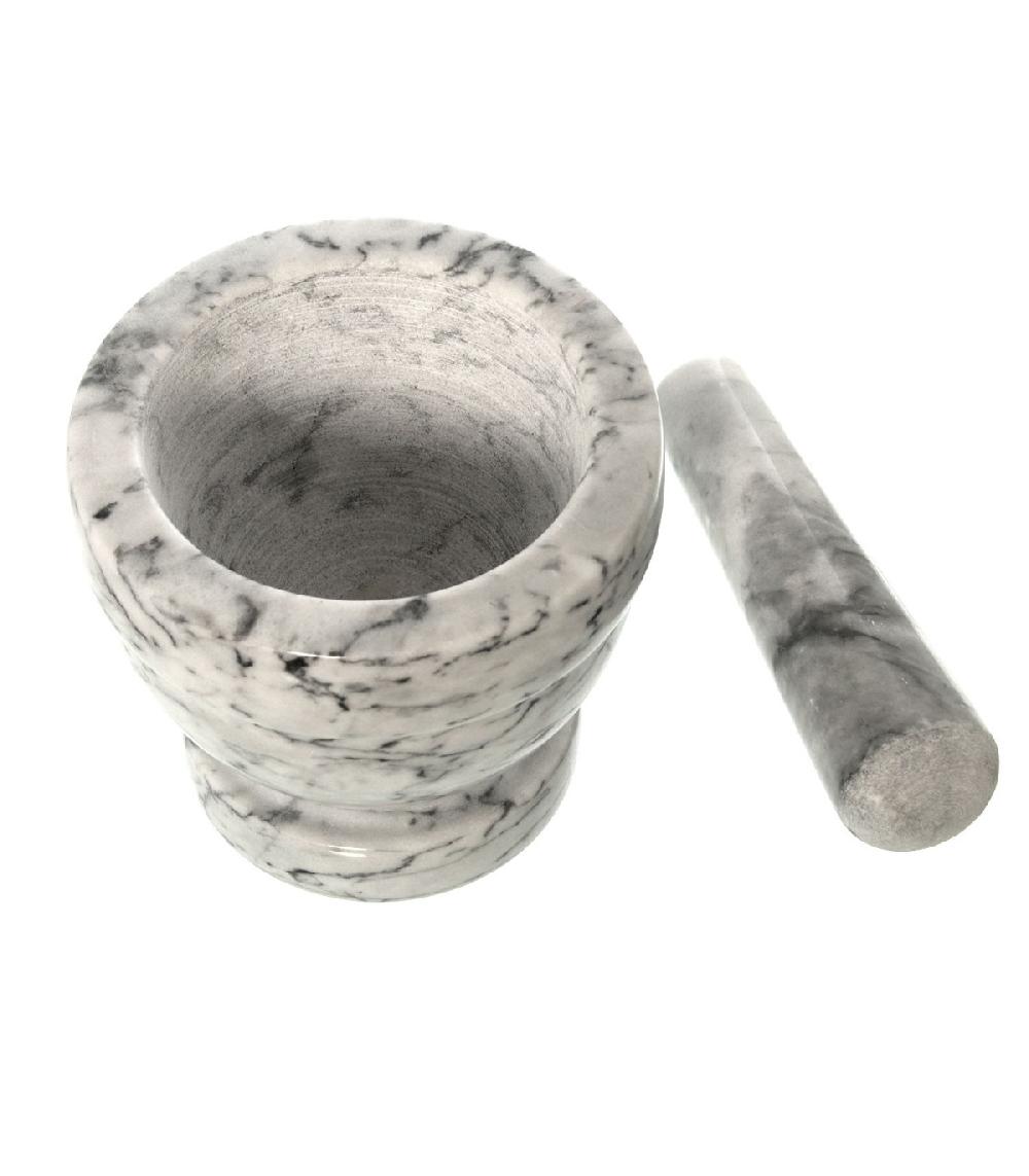 Wadiga Mortier Et Pilon En Marbre Blanc