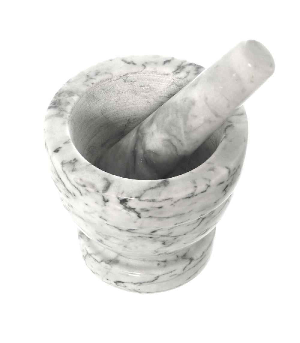 Wadiga Mortier Et Pilon En Marbre Blanc