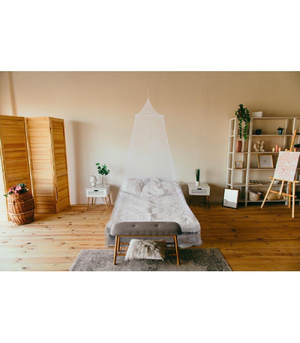 Wadiga Moustiquaire De Lit Polyester Blanc - 1 Place