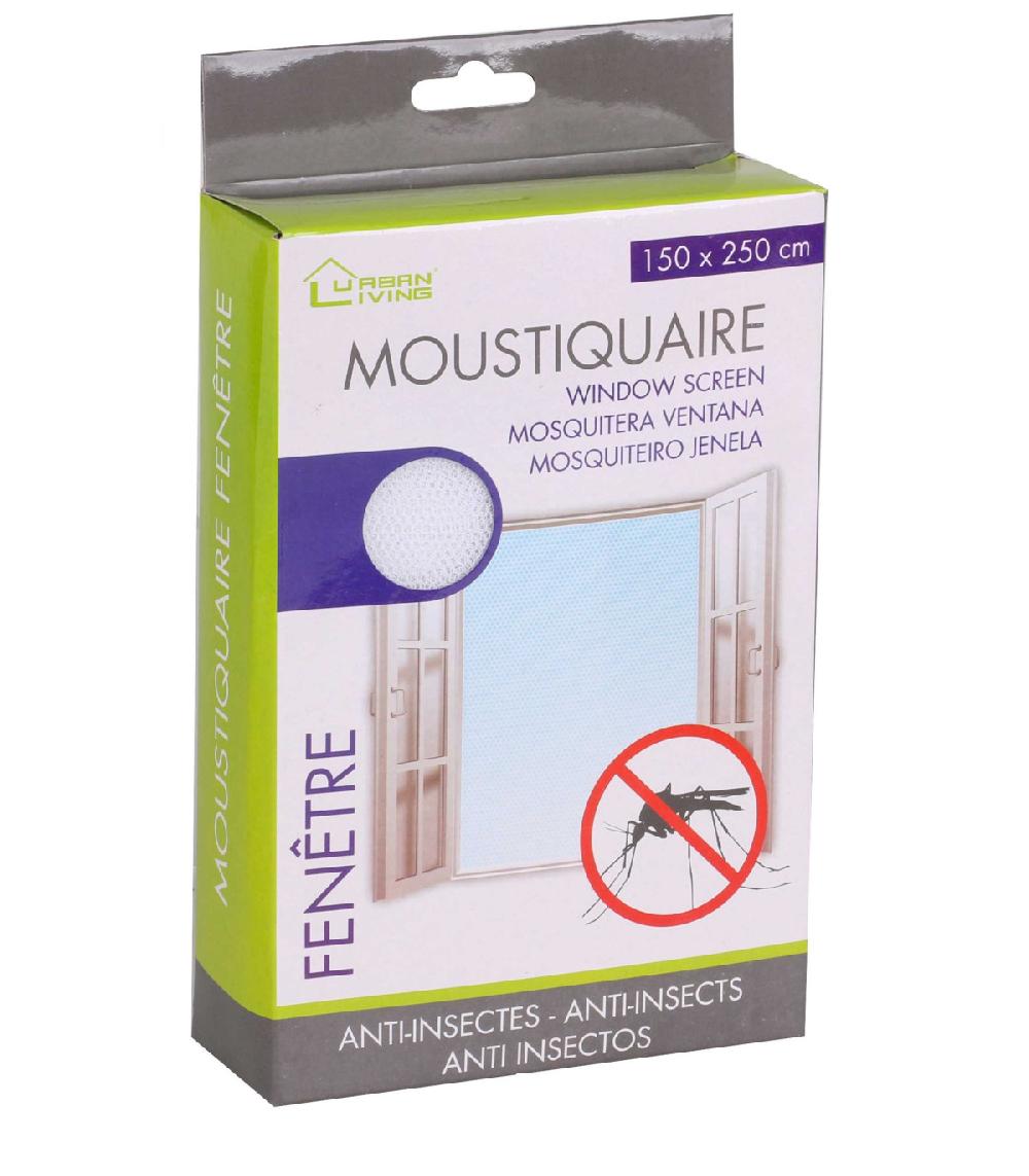 wadiga Moustiquaire pour Fenêtre - 150x250cm