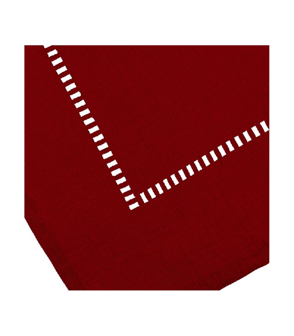 Wadiga Nappe Carrée Rouge Bordeaux - 150x150cm