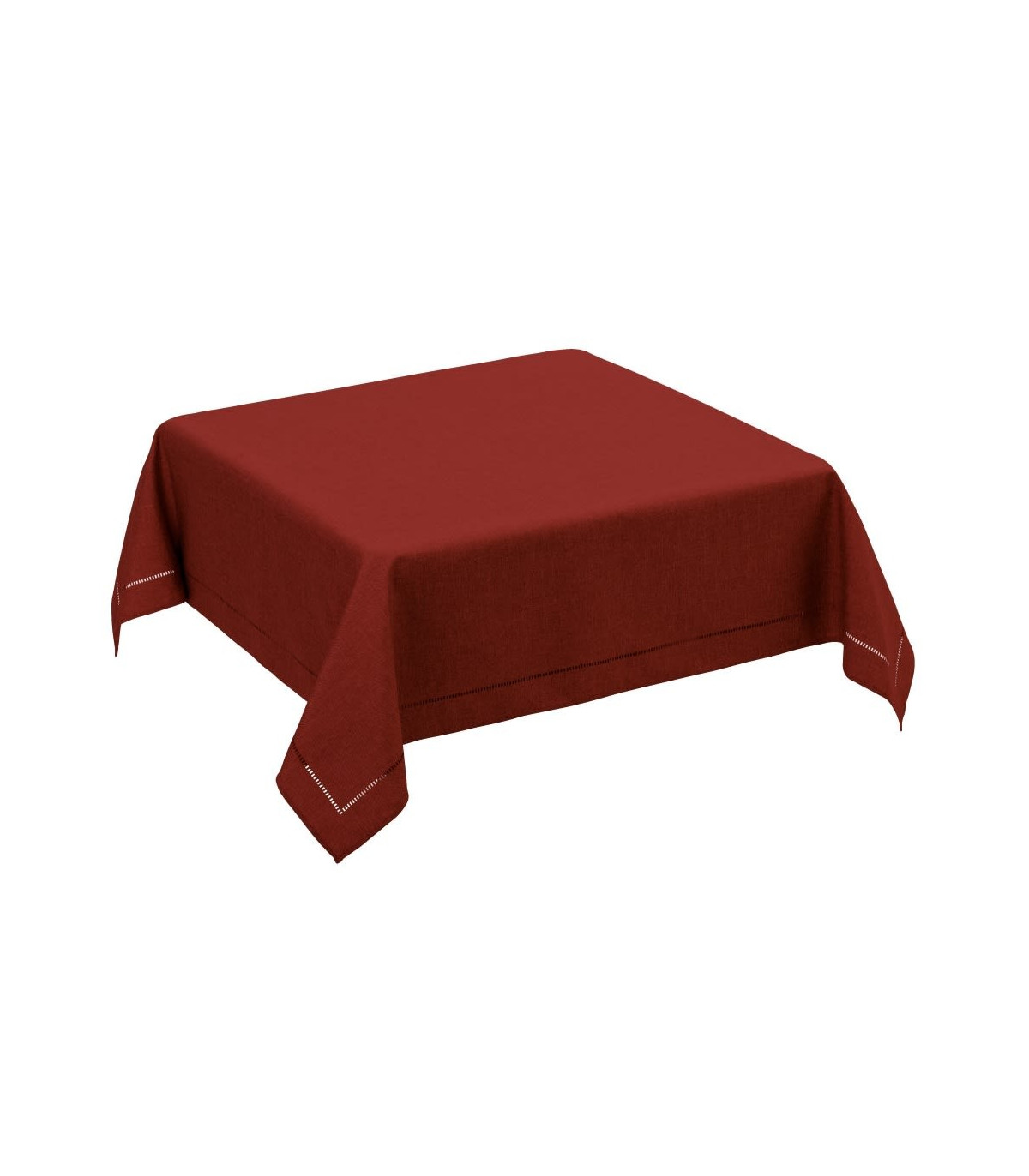 wadiga Nappe Carrée Rouge Bordeaux - 150x150cm