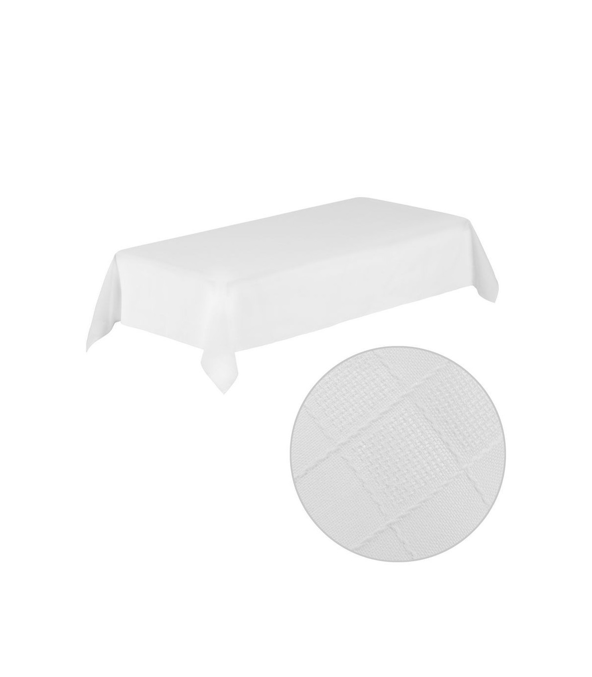 Wadiga Nappe Rectangulaire Blanche - 200x150cm