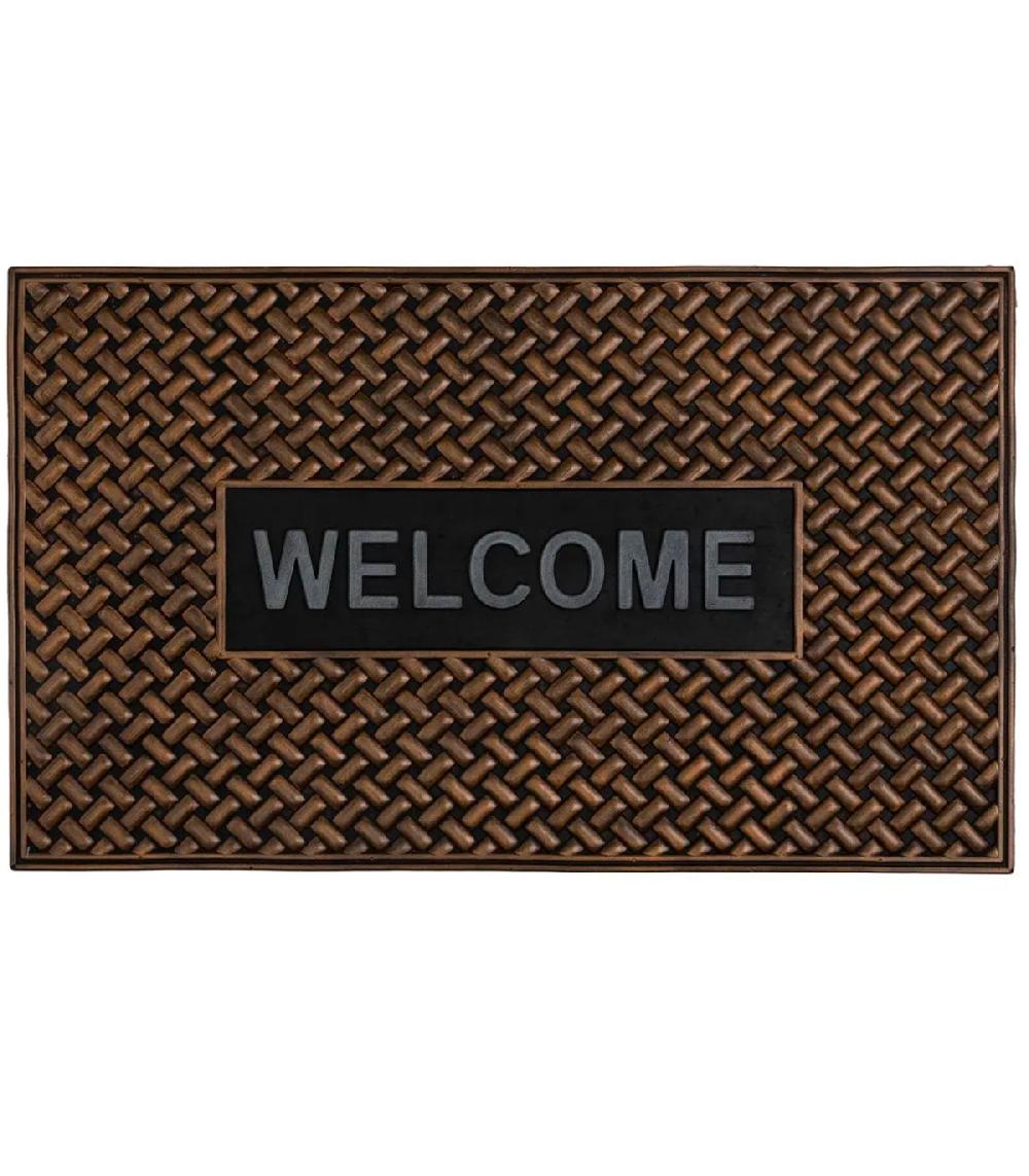 wadiga Paillasson caoutchouc Welcome 75x45x0.5cm
