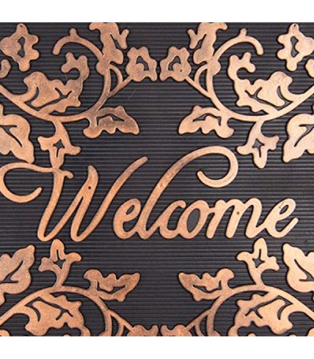 Wadiga Paillasson Caoutchouc Welcome 75x45x1cm