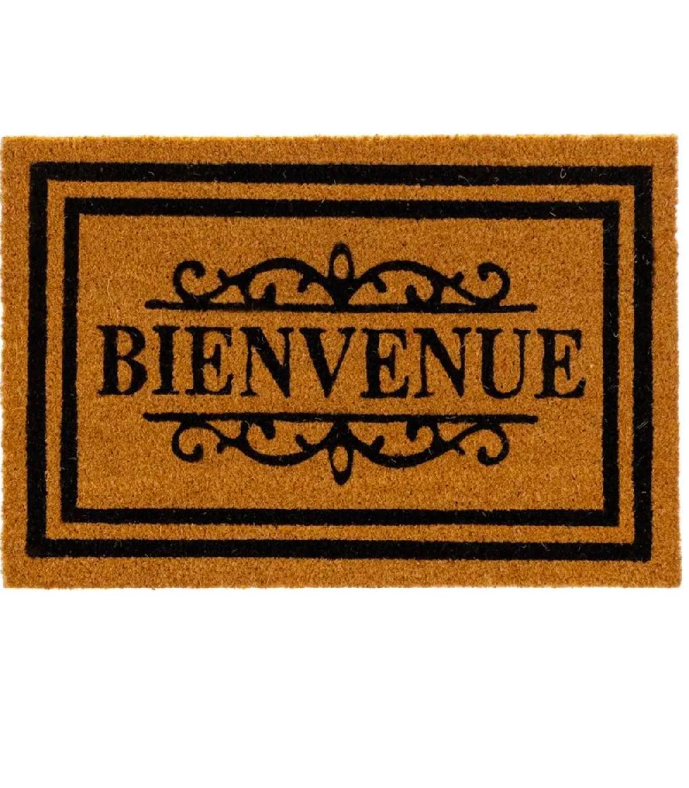 wadiga Paillasson coco Bienvenue 60x40x1.5cm