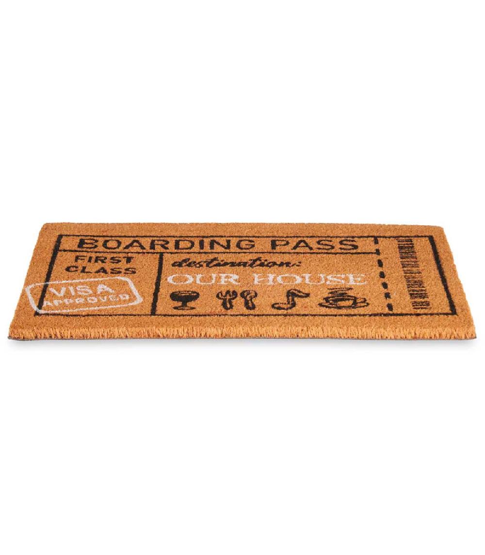 Wadiga Paillasson Coco Boarding Pass 60x40x1cm