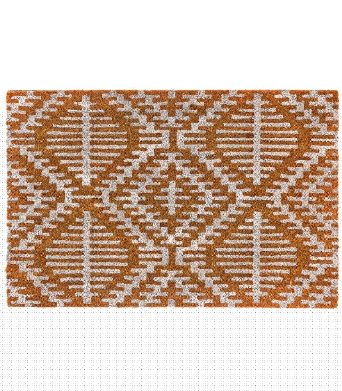 wadiga Paillasson coco boho blanc 60x40cm