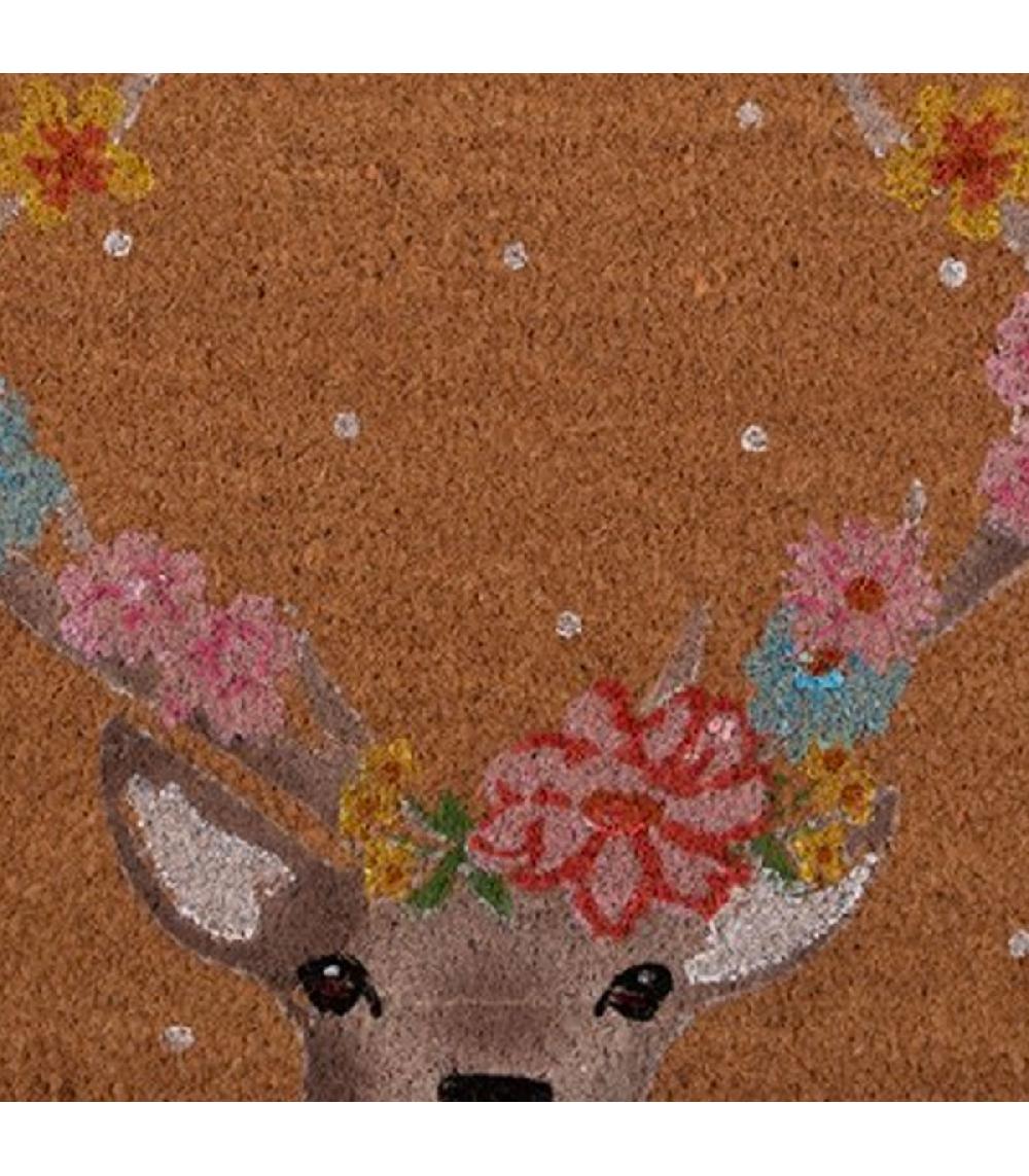 Wadiga Paillasson Coco Cerf 75x45x1cm