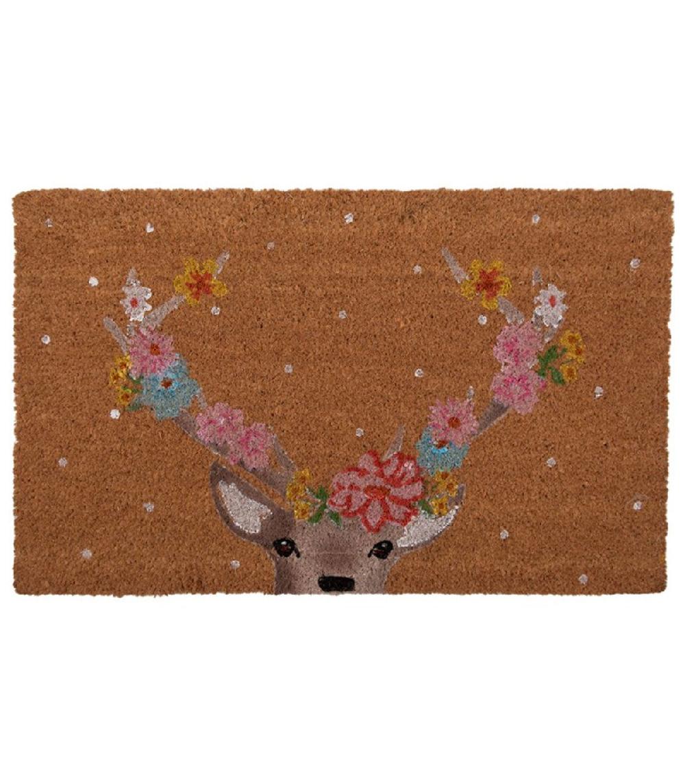 wadiga Paillasson coco cerf 75x45x1cm
