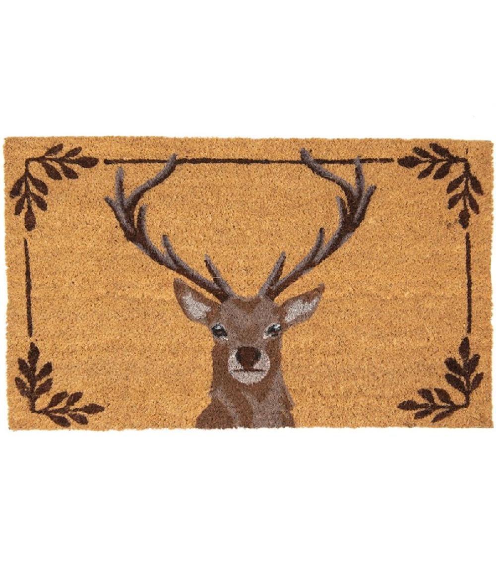 wadiga Paillasson coco cerf 75x45x1cm