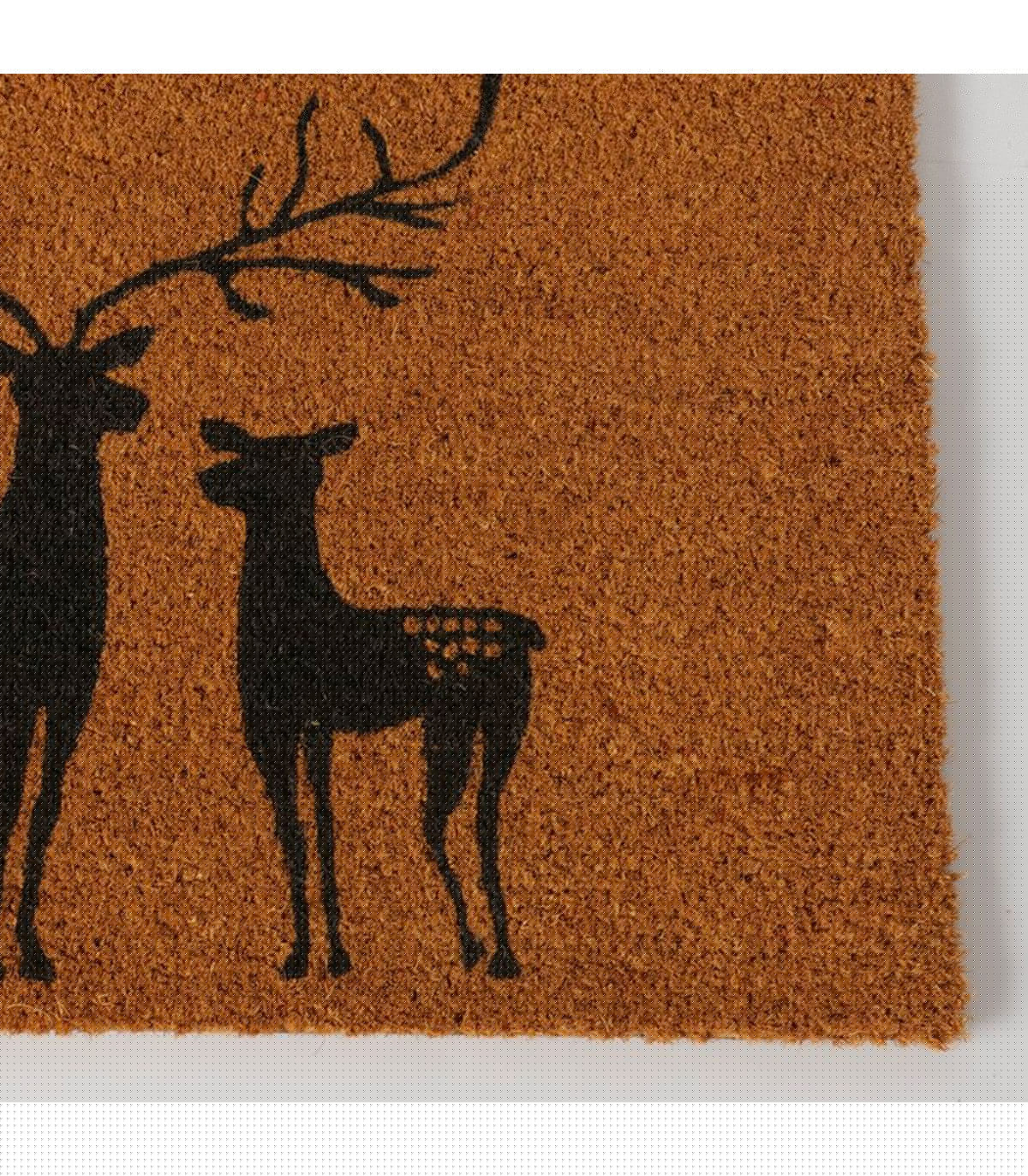 Wadiga Paillasson Coco Cerf Et Biche 60x40x1.5cm