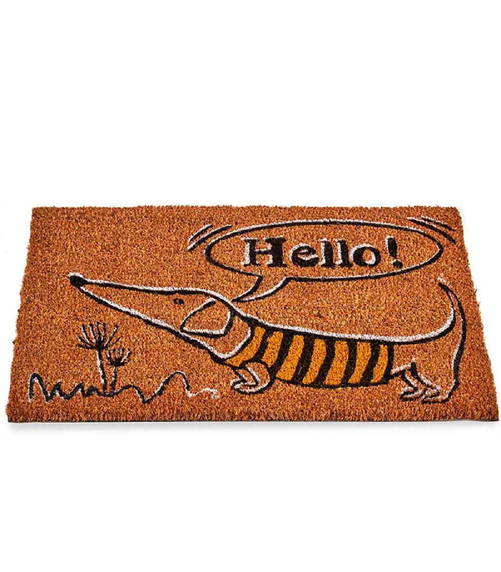 Wadiga Paillasson Coco Chien Hello 60x40x1cm