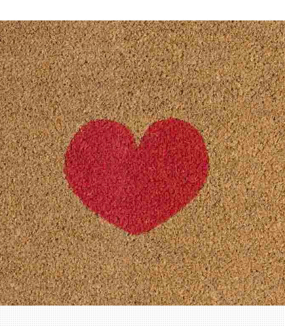 Wadiga Paillasson Coco Coeur Rouge 40x60cm