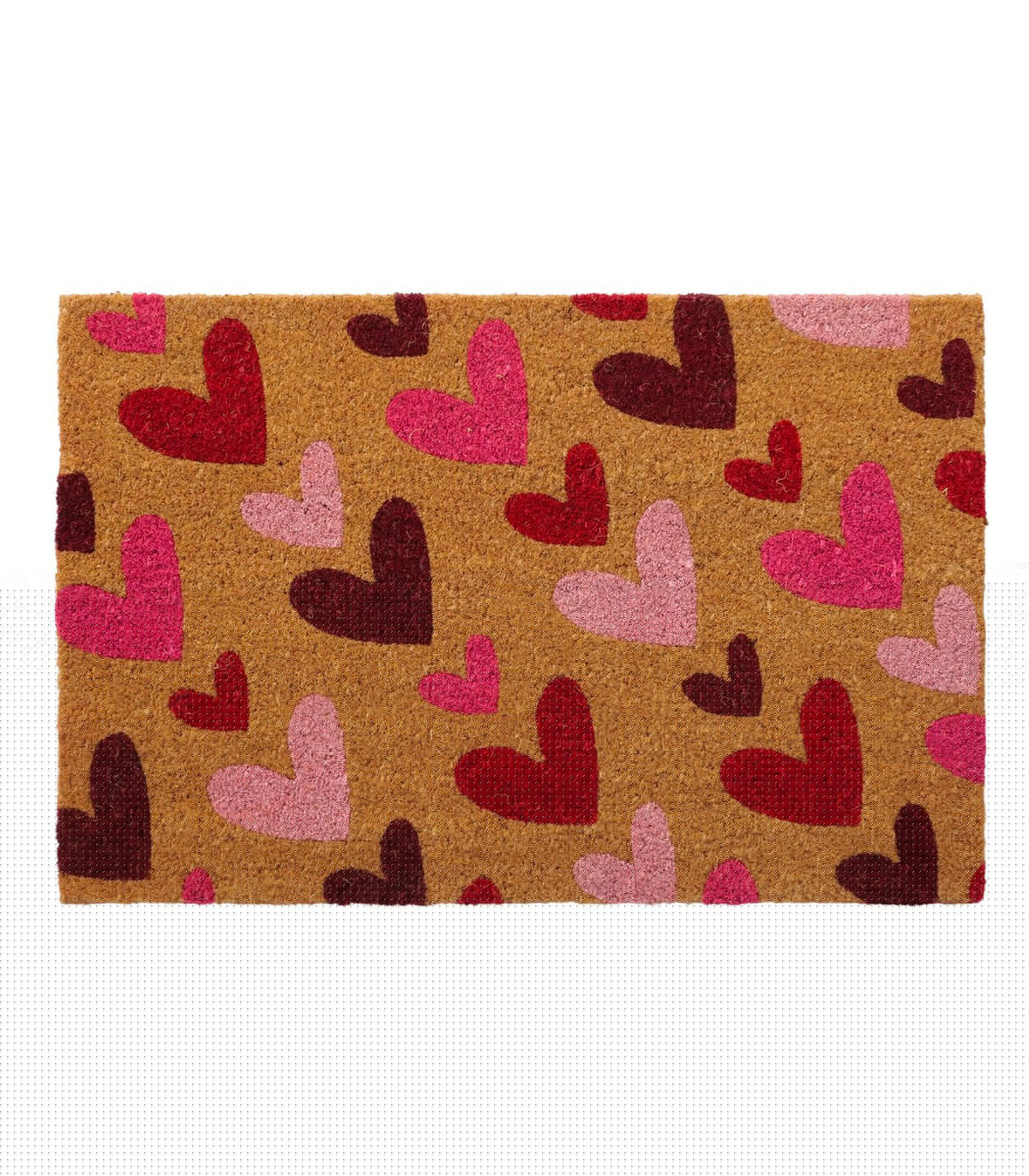 wadiga Paillasson coco coeurs 60x40x1.5cm