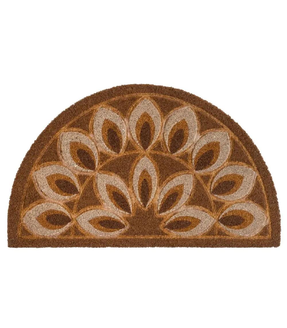 wadiga Paillasson coco demi lune 75x45x1.5cm