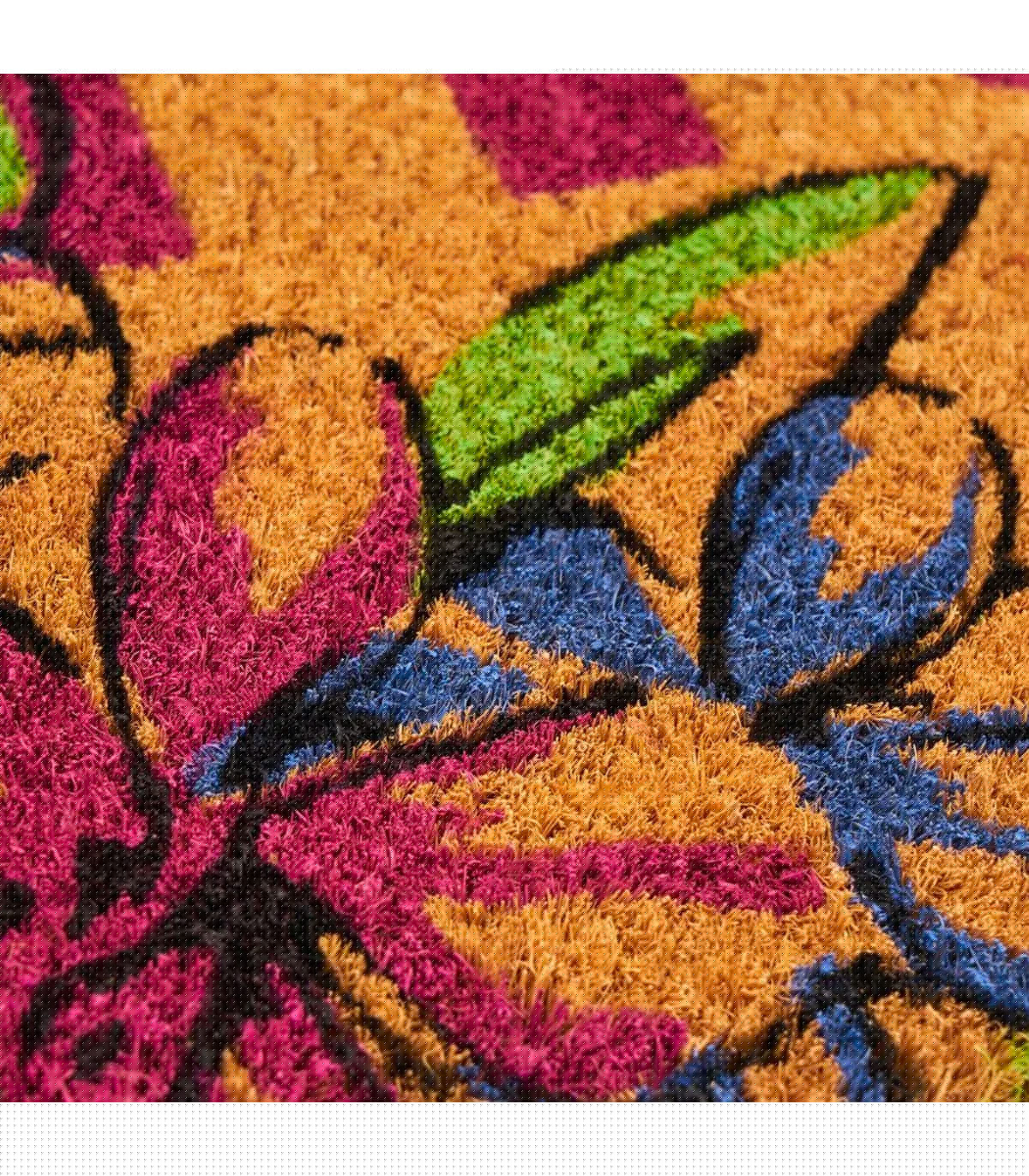Wadiga Paillasson Coco Fleurs Home 60x40x1.5cm