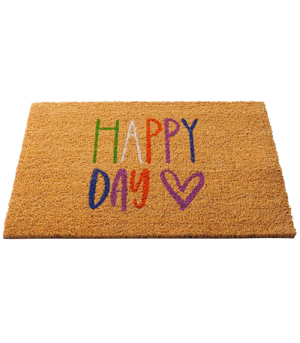 wadiga Paillasson coco Happy Day 60x40x1.5cm