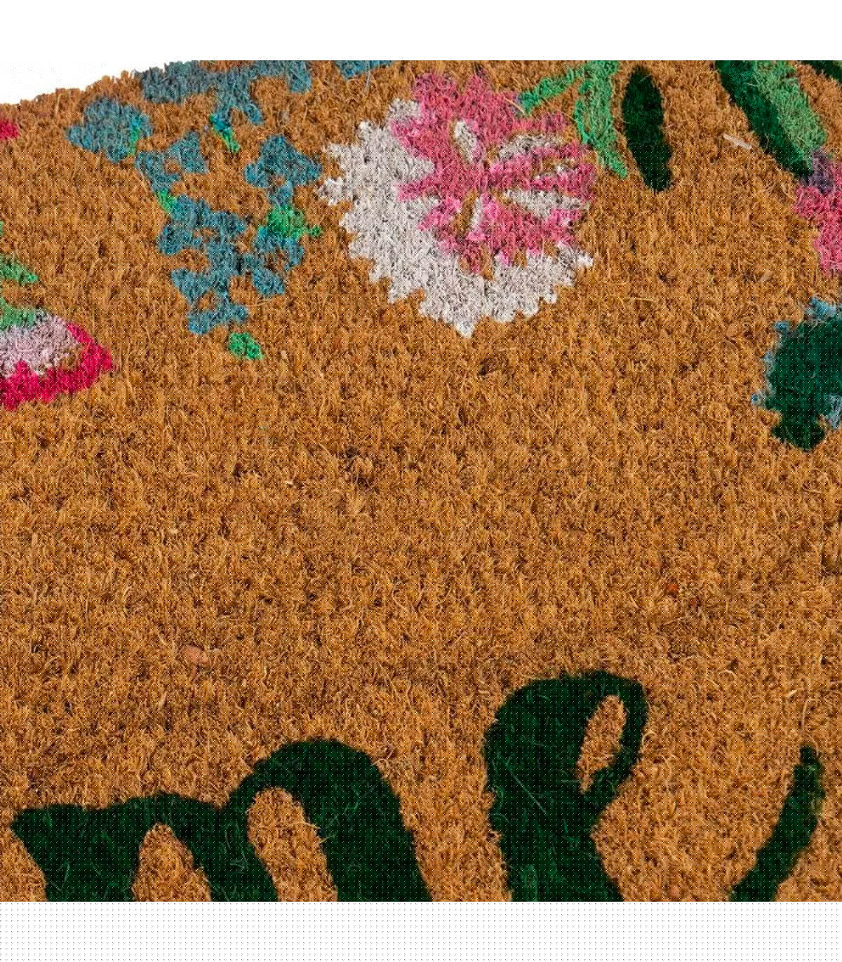 Wadiga Paillasson Coco Home Fleurs 60x40x1.5cm