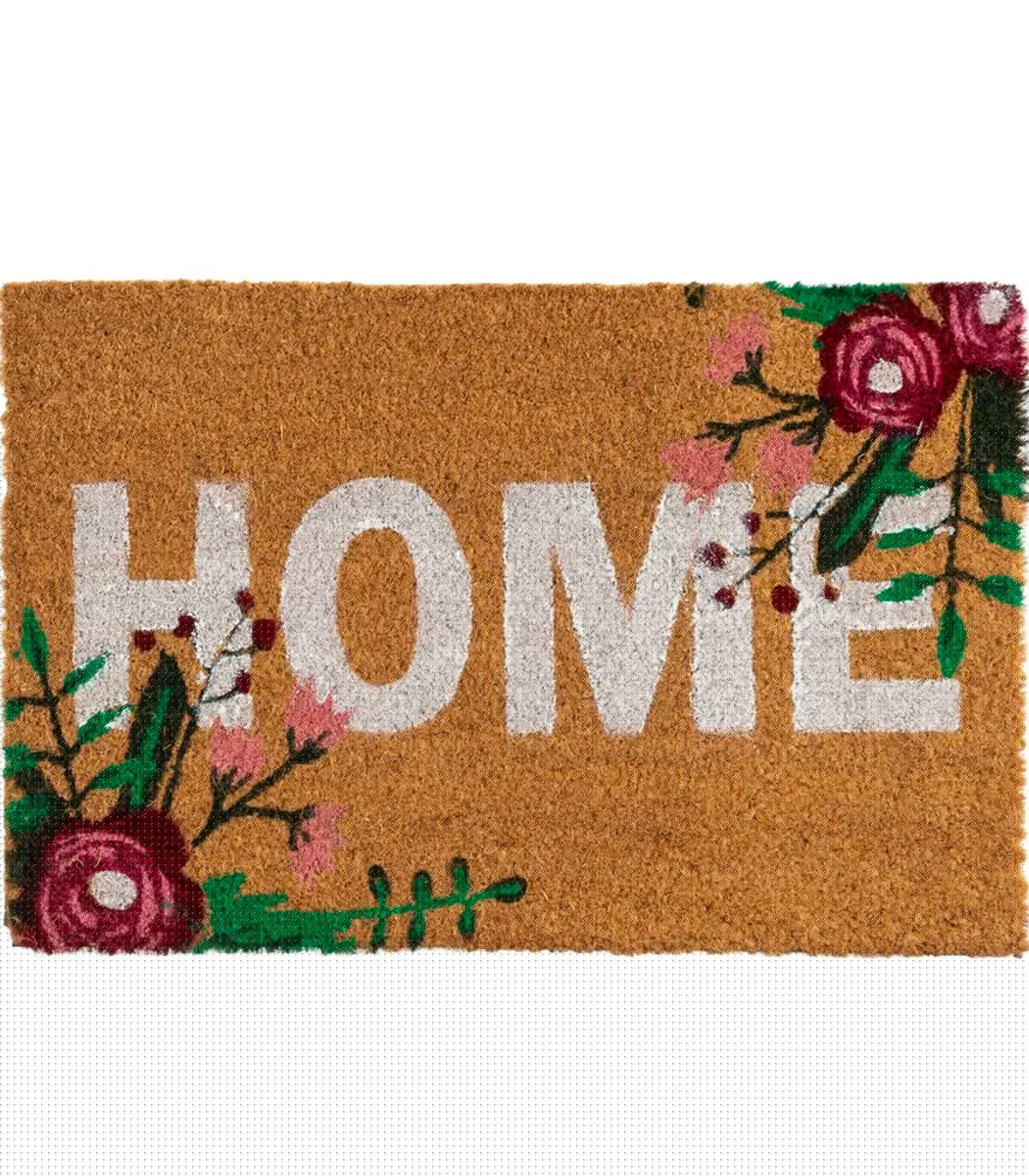 wadiga Paillasson coco home fleurs 60x40x1.5cm