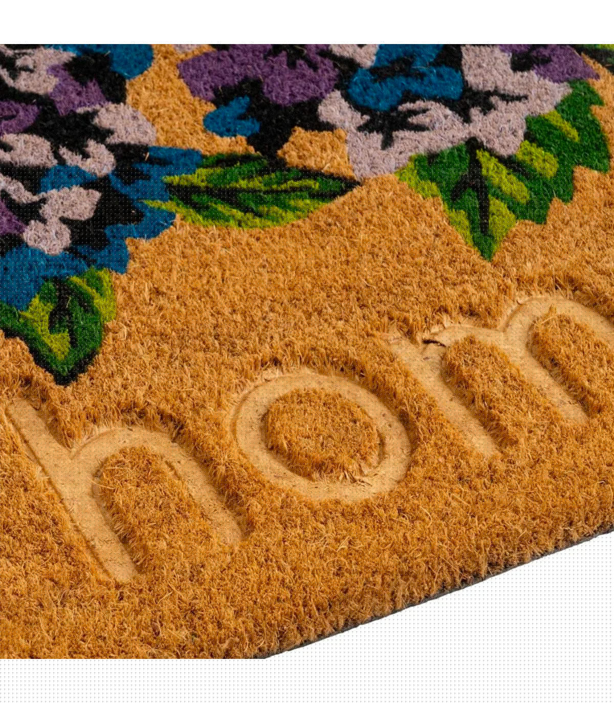 Wadiga Paillasson Coco Lavandes Home 60x40x1.5cm