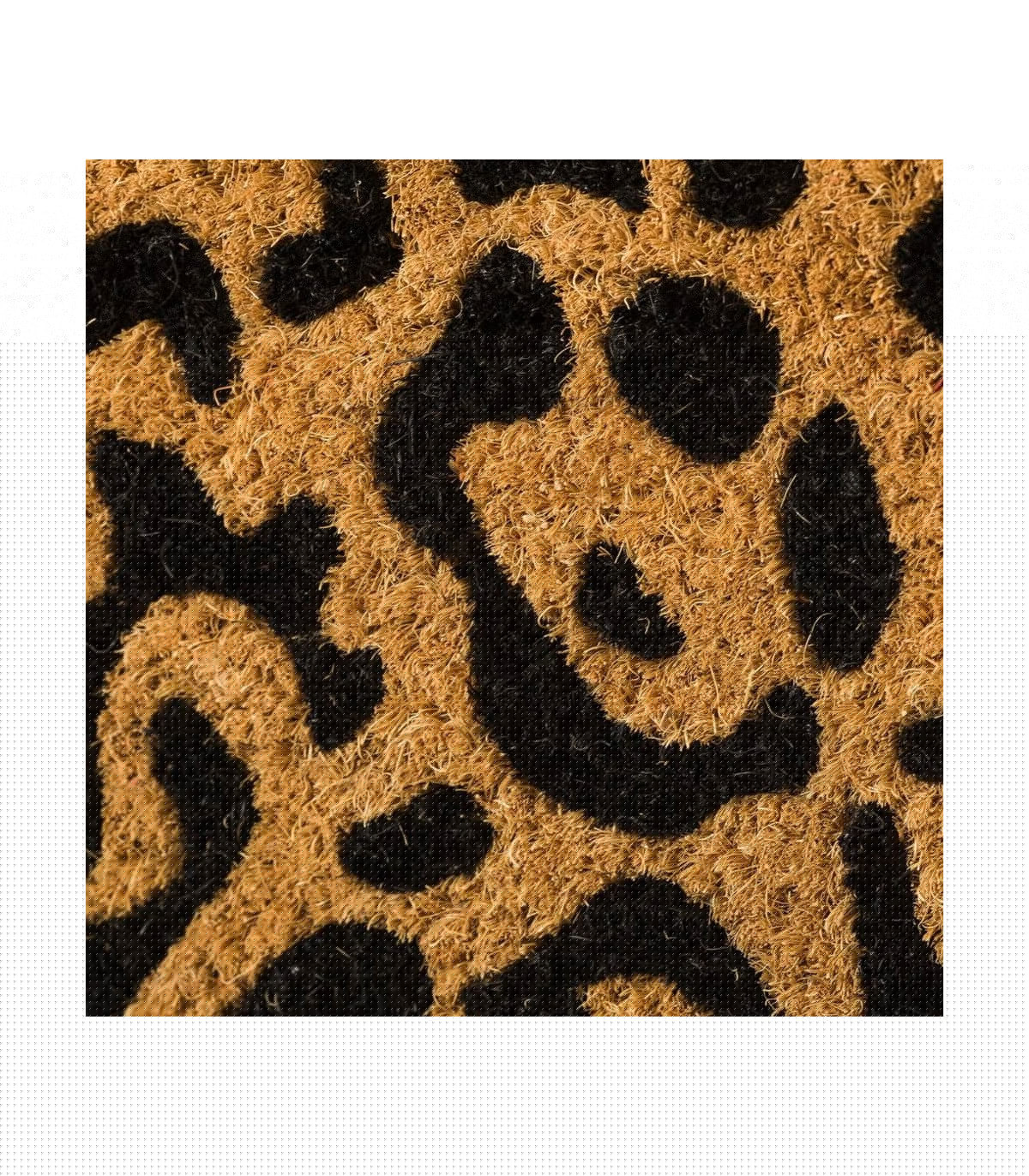 Wadiga Paillasson Coco Léopard - 60x40x1.5cm