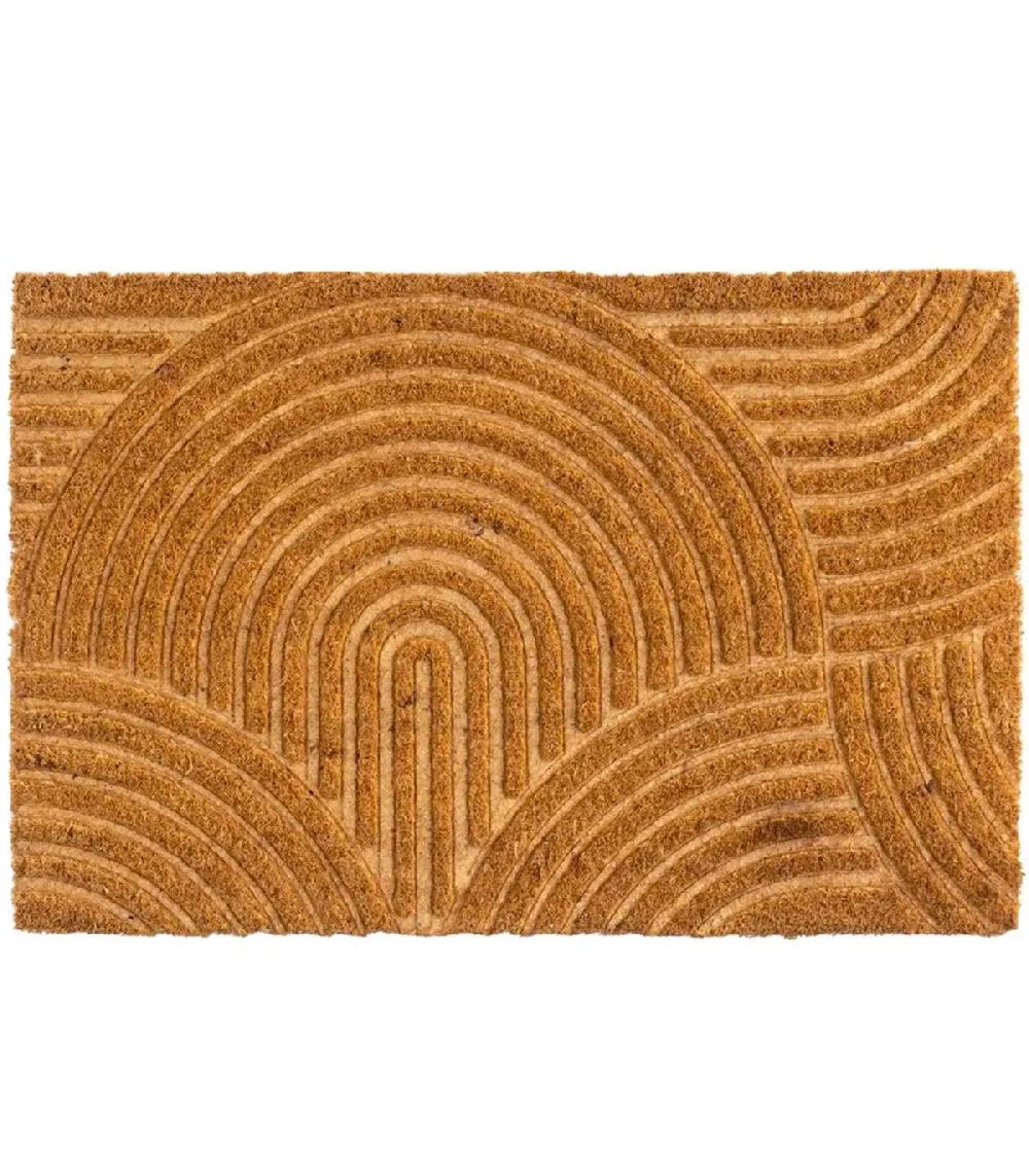 wadiga Paillasson coco marron 60x40x1.5cm