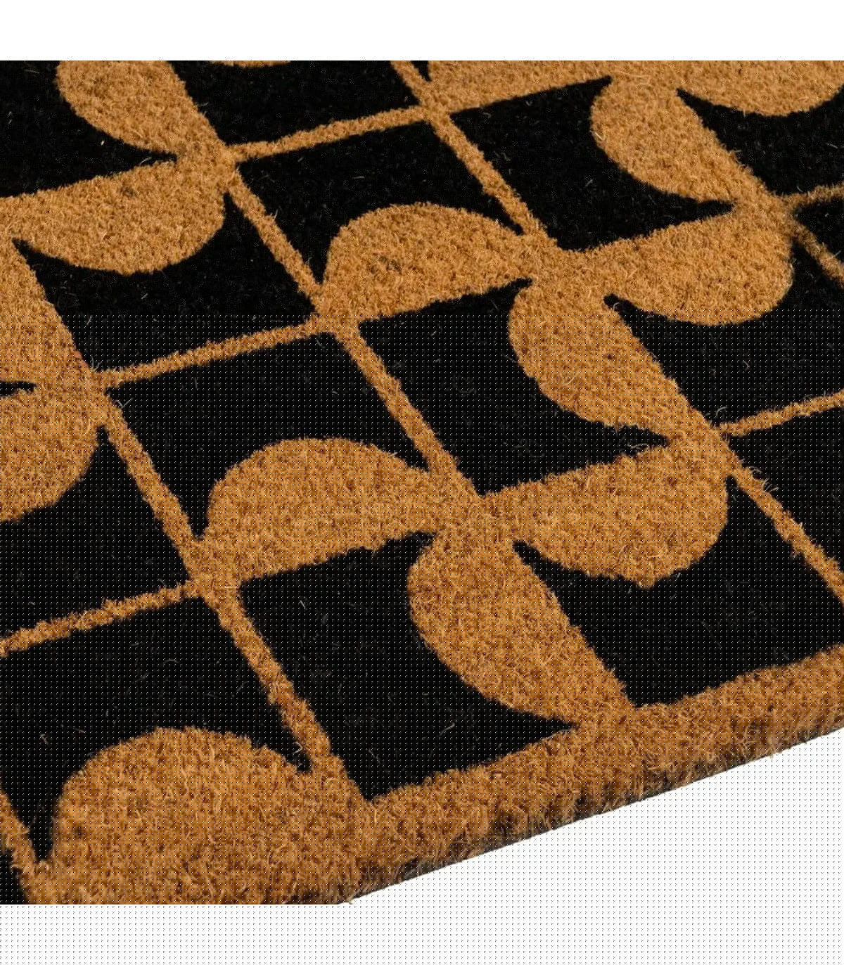 Wadiga Paillasson Coco Marron Et Noir 60x40x1.5cm