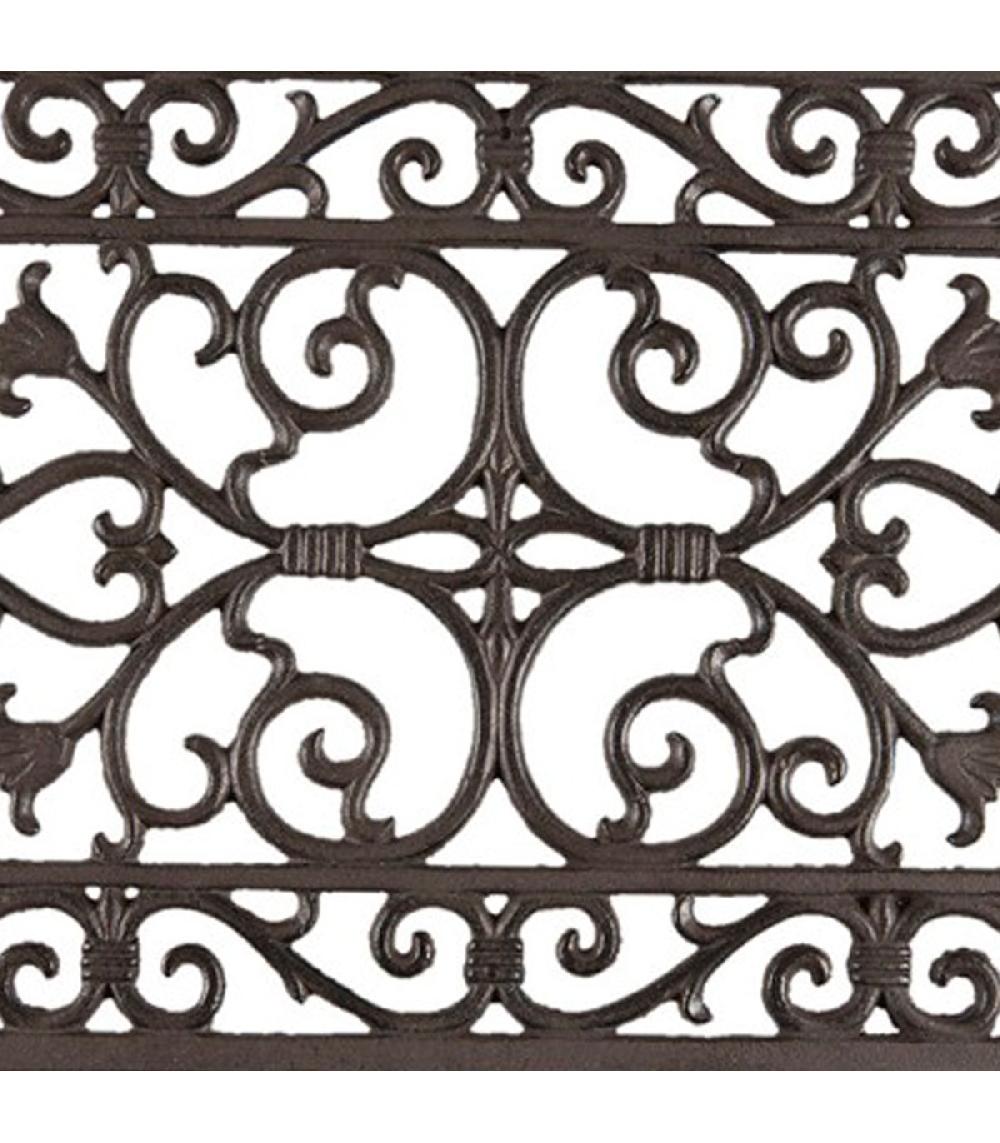 Wadiga Paillasson Coco Métal Marron 57x34x2cm