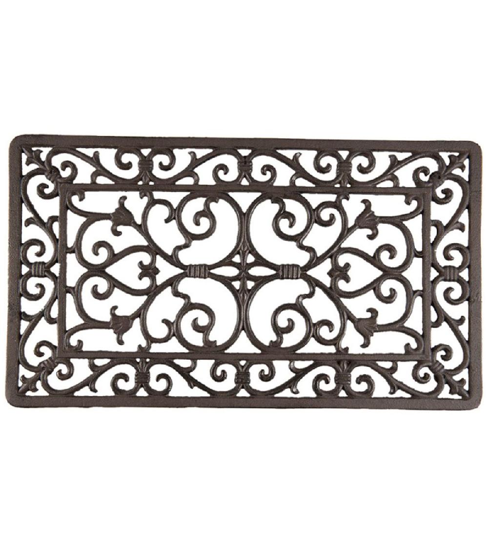 wadiga Paillasson coco métal marron 57x34x2cm