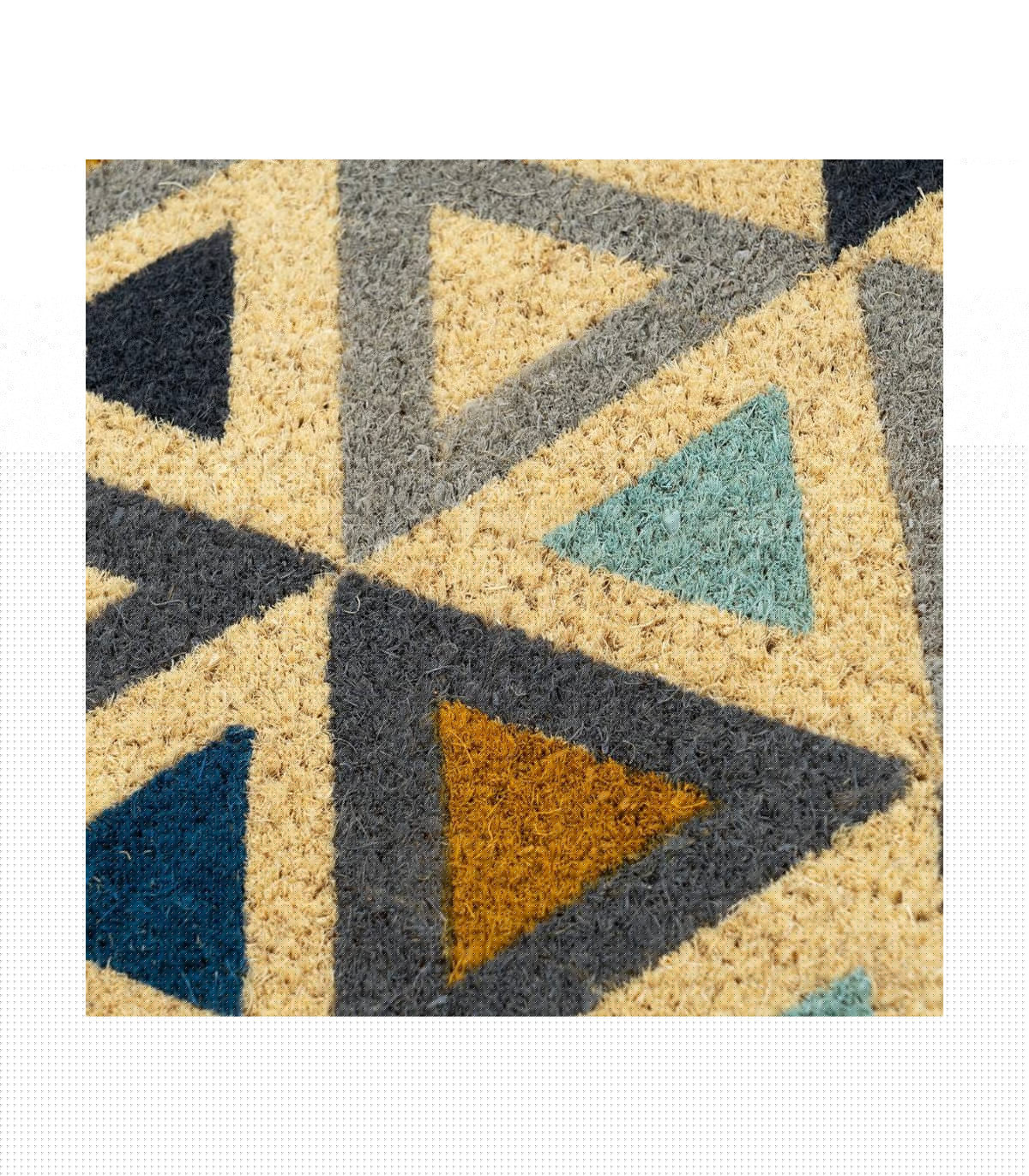 Wadiga Paillasson Coco Multicolore Geo - 60x40x1.5cm