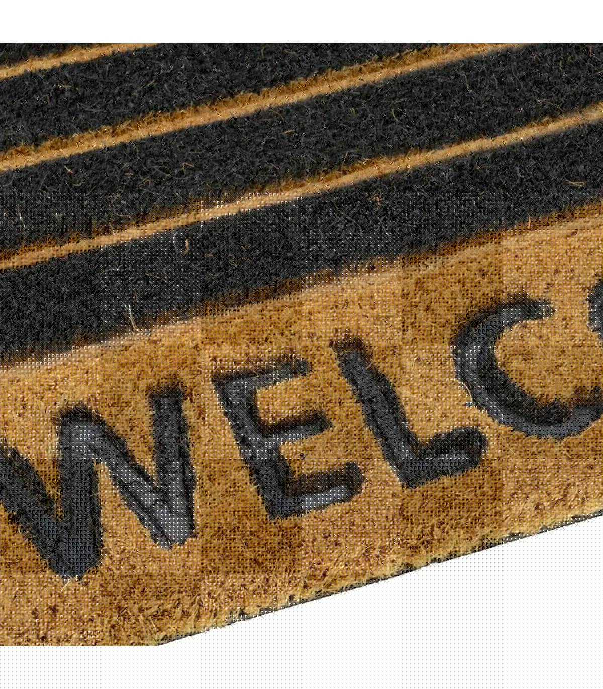 Wadiga Paillasson Coco Rayé Welcome 60x40x1.5cm