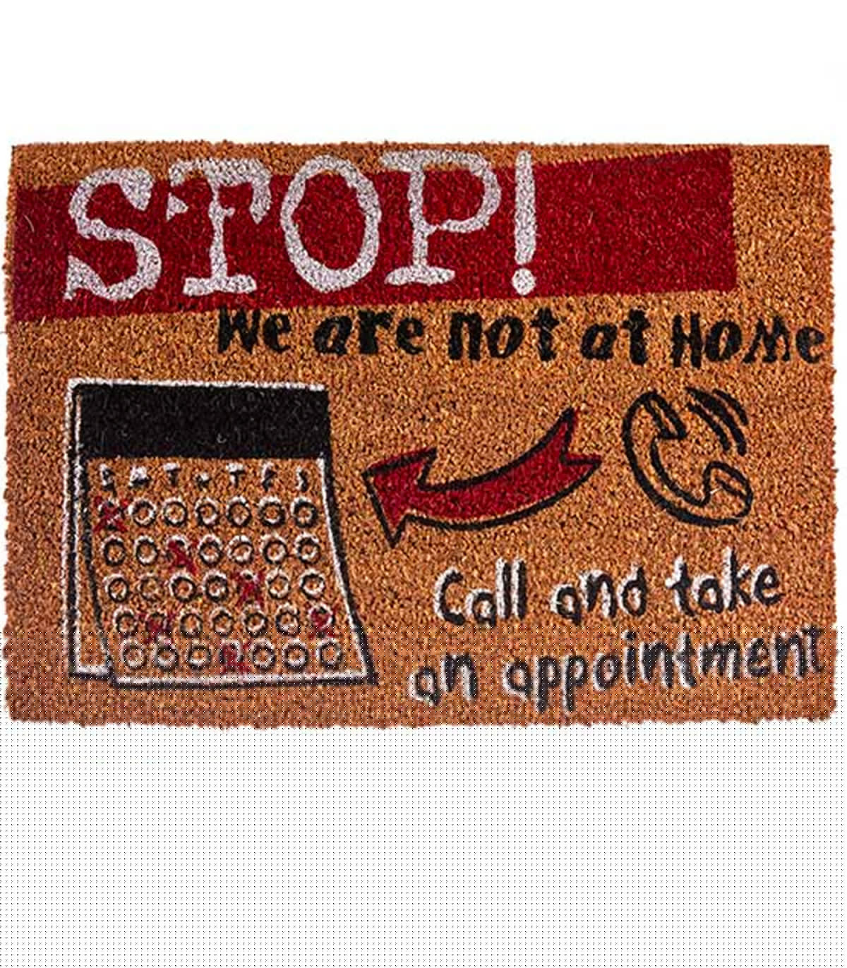 wadiga Paillasson coco stop 60x40x1cm
