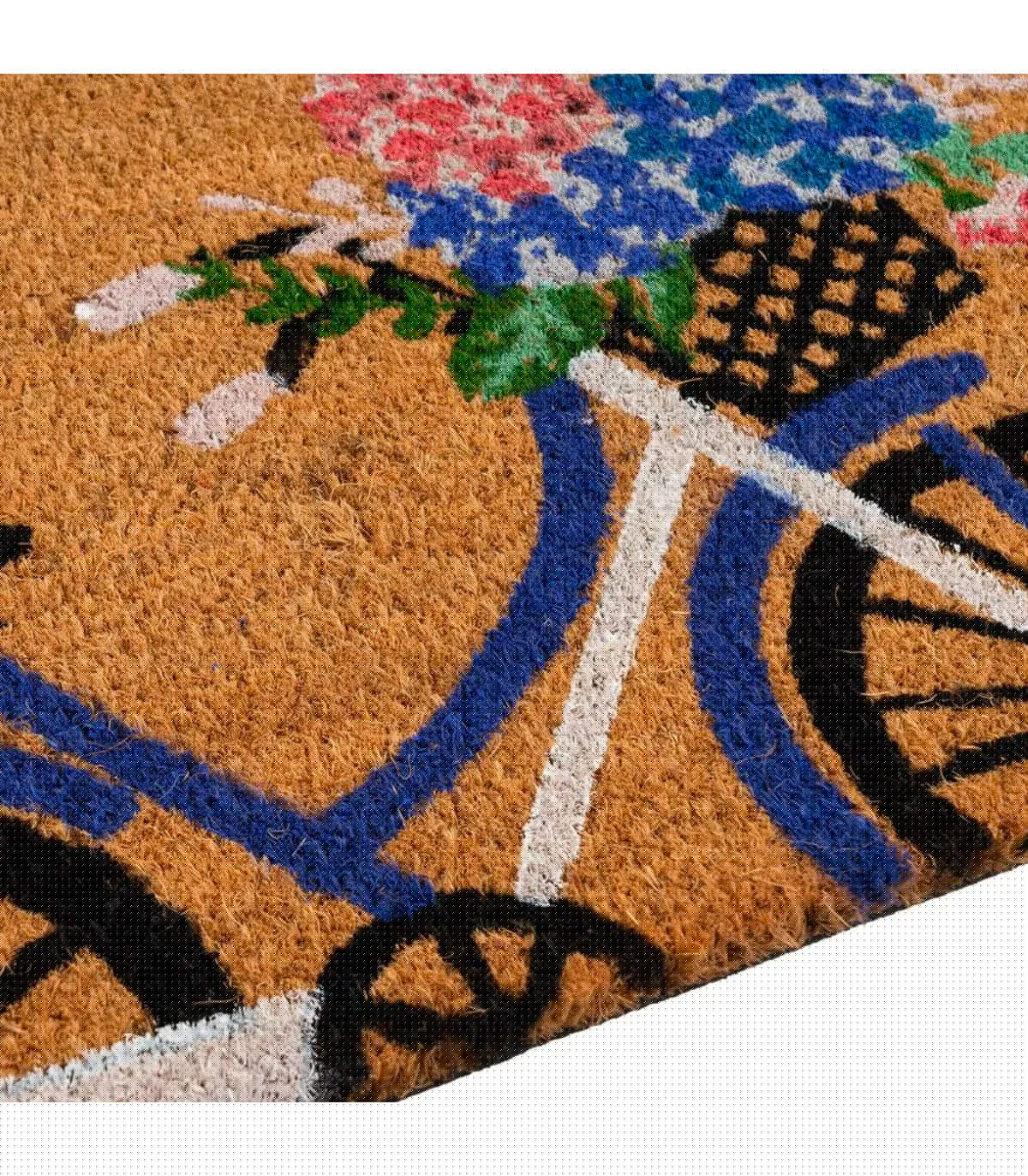 Wadiga Paillasson Coco Vélo Sweet Home 60x40x1.5cm