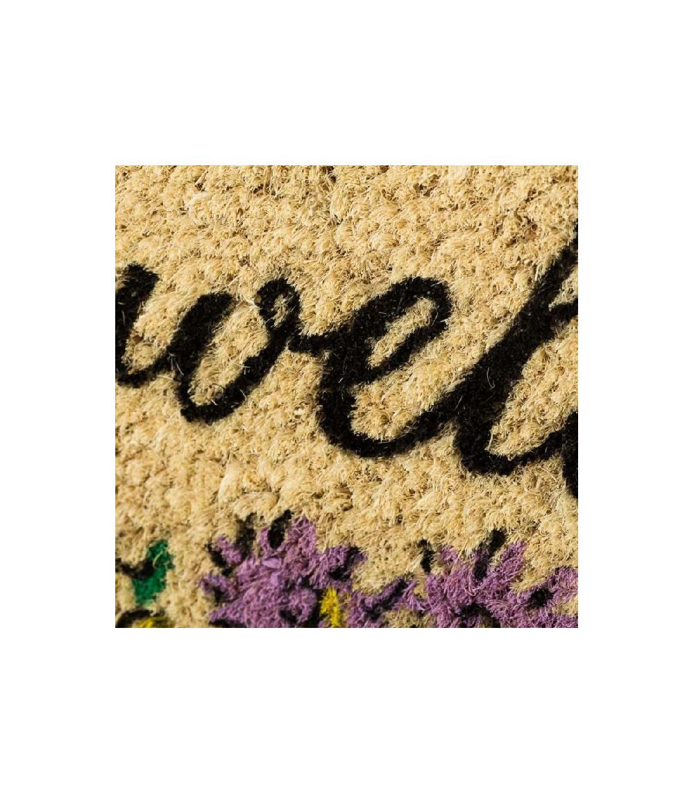 Wadiga Paillasson Coco Welcome Floral - 60x40x1.5cm