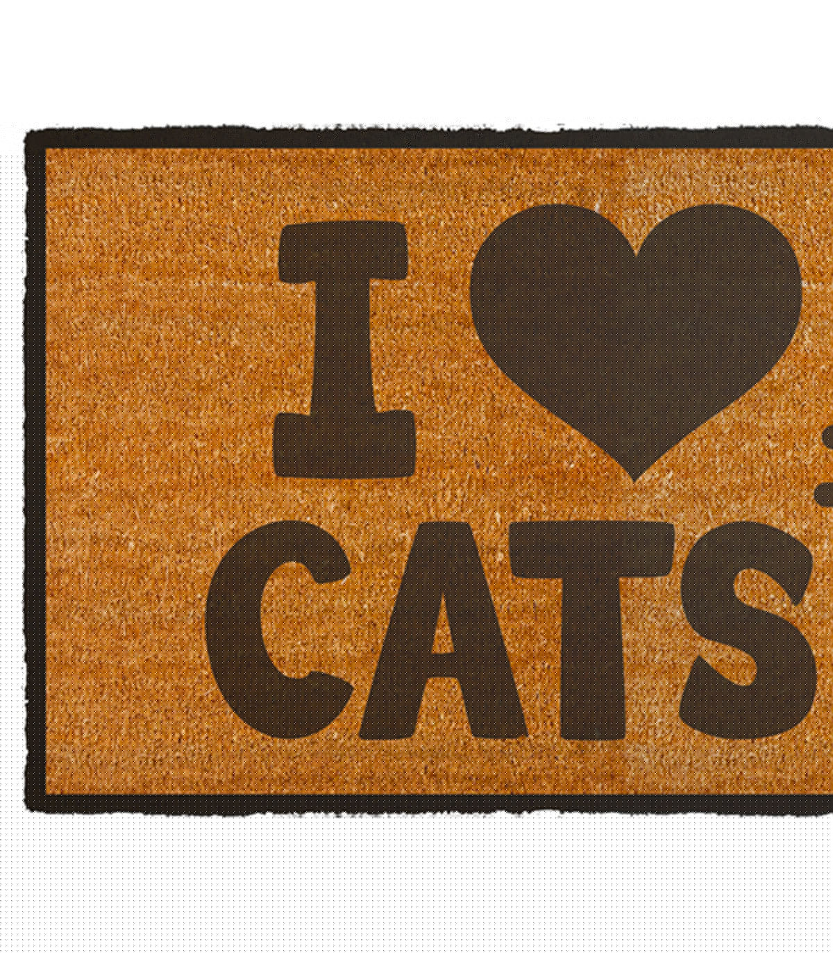 Wadiga Paillasson En Coco I Love Cats