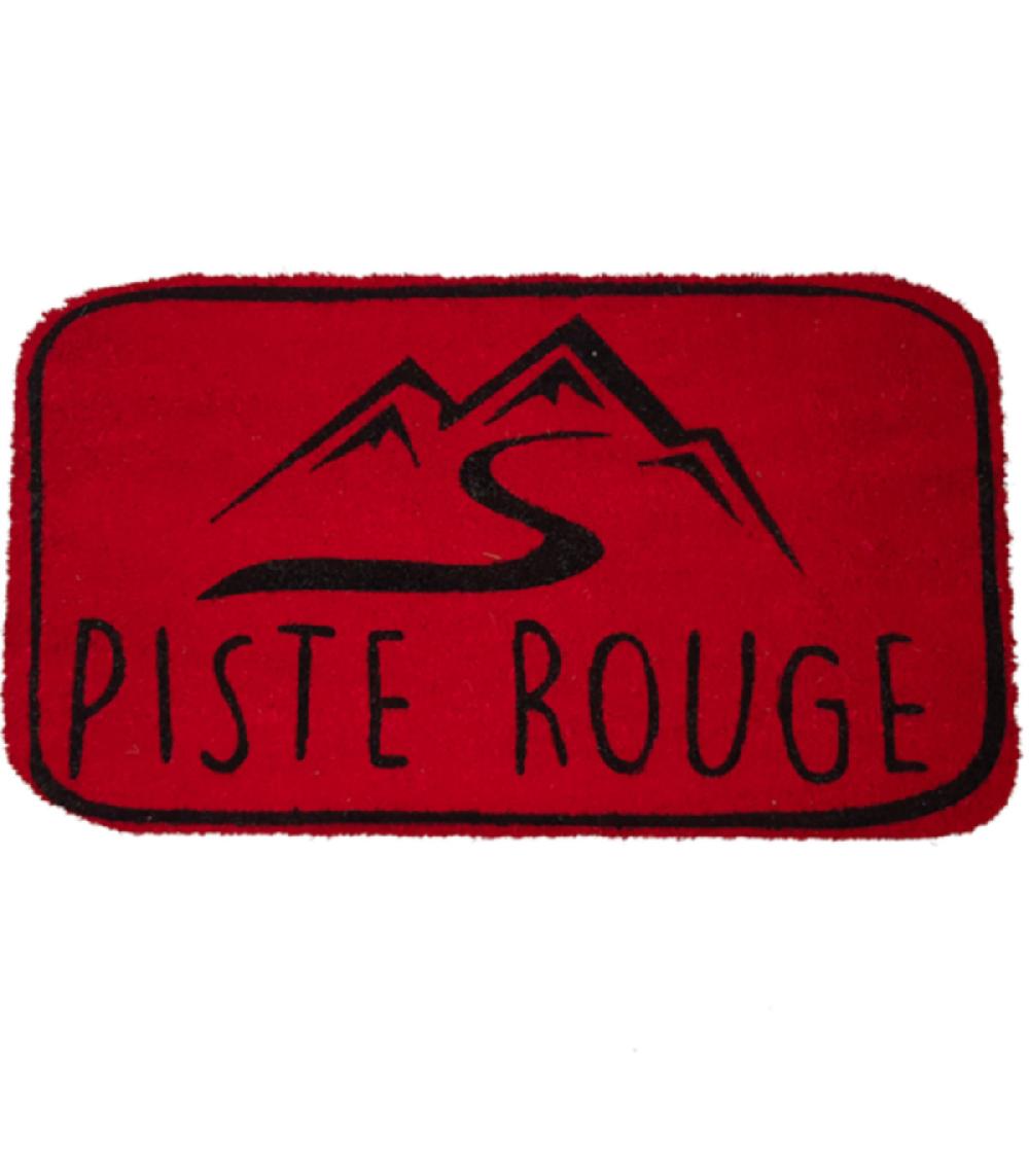 wadiga Paillasson en coco piste rouge - 40x70cm