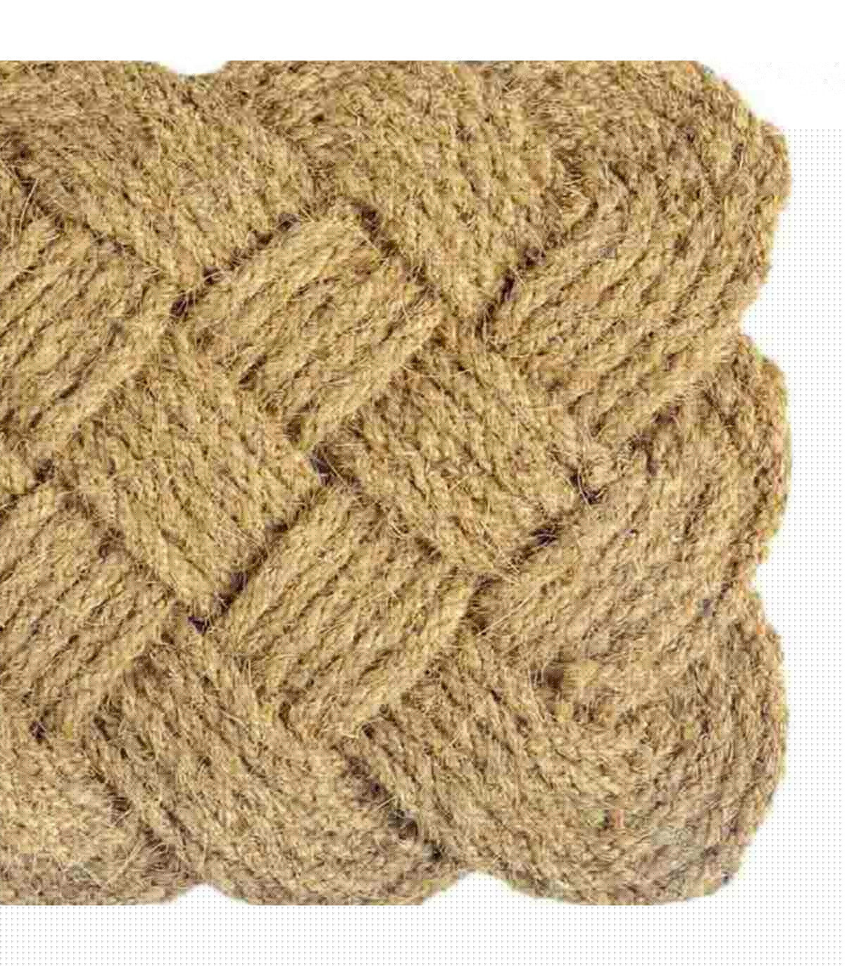 Wadiga Paillasson Jute Tressé 60x40x1cm