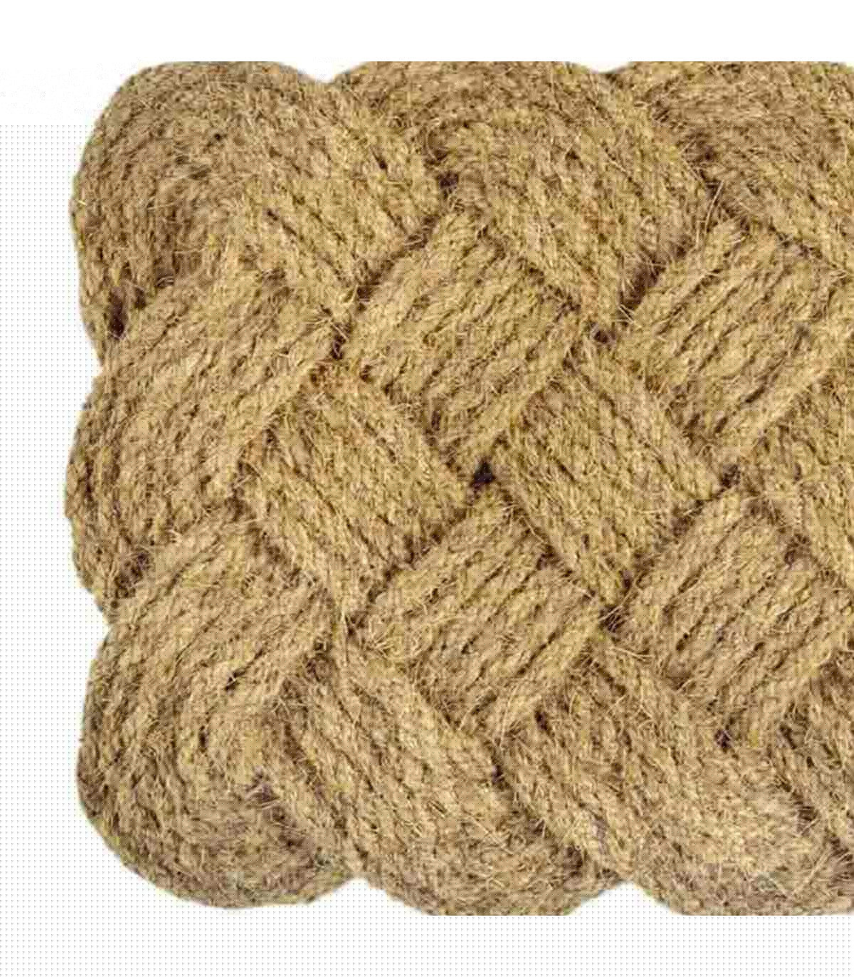 Wadiga Paillasson Jute Tressé 60x40x1cm