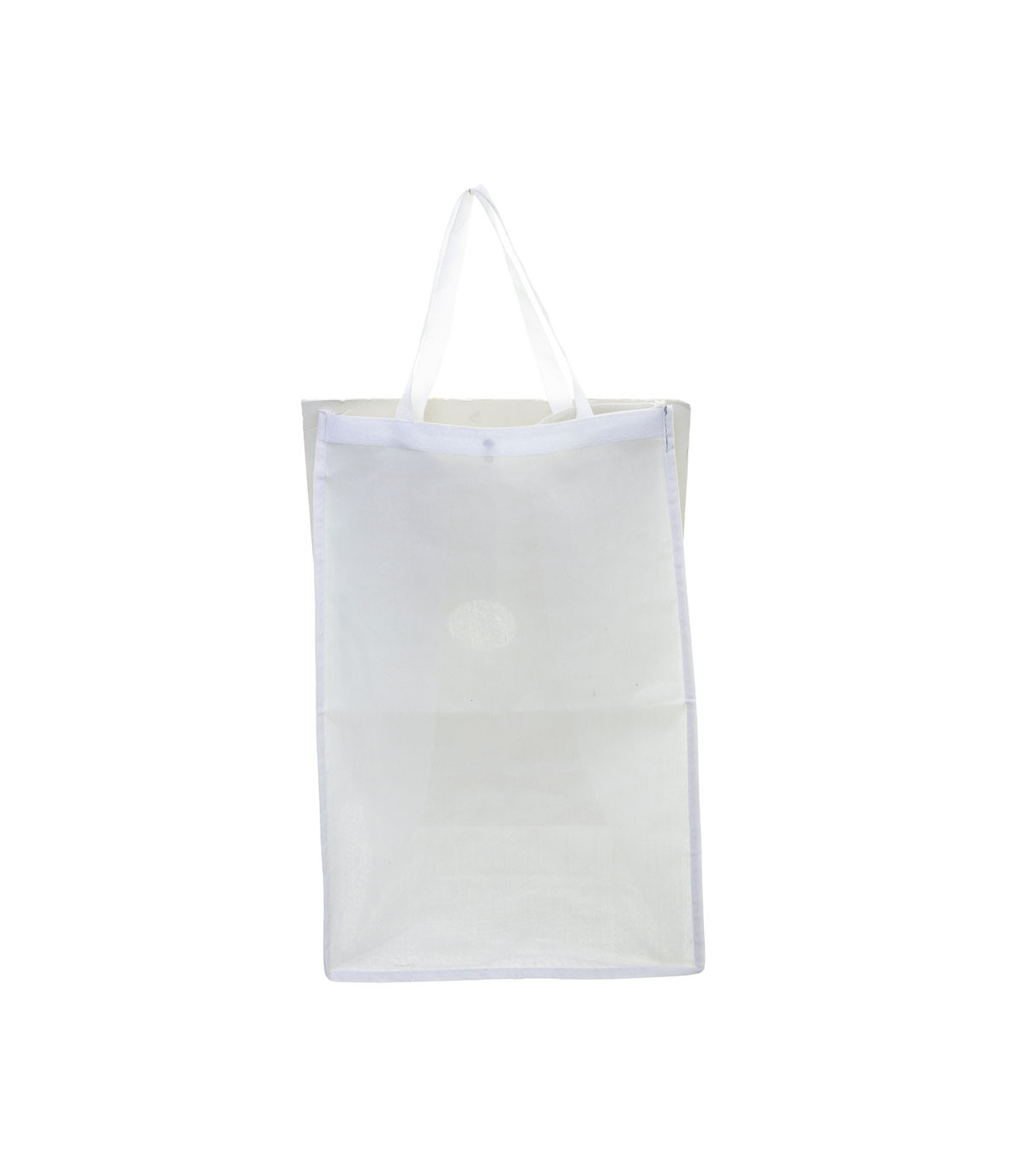 Wadiga Panier à Linge Double En Bambou - 58x40x60cm