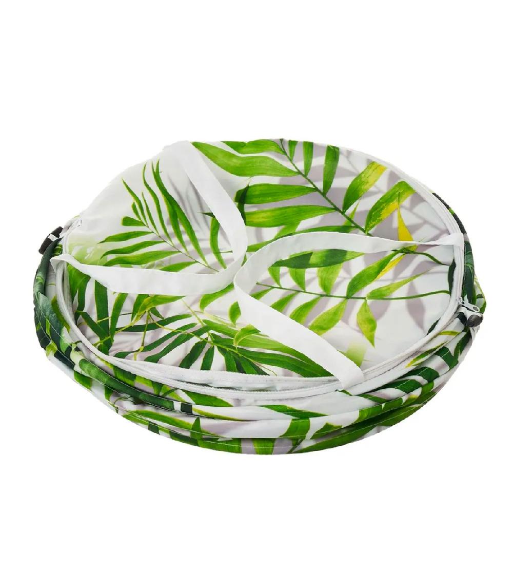 Wadiga Panier à Linge En Polyester Feuillage Vert