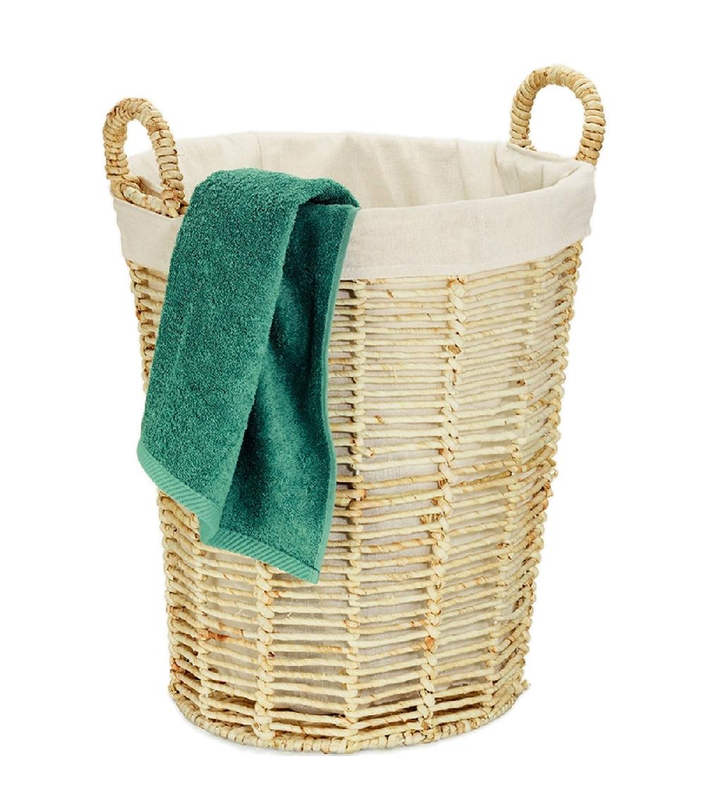 Wadiga Panier à Linge Nature 46x46x52.5cm