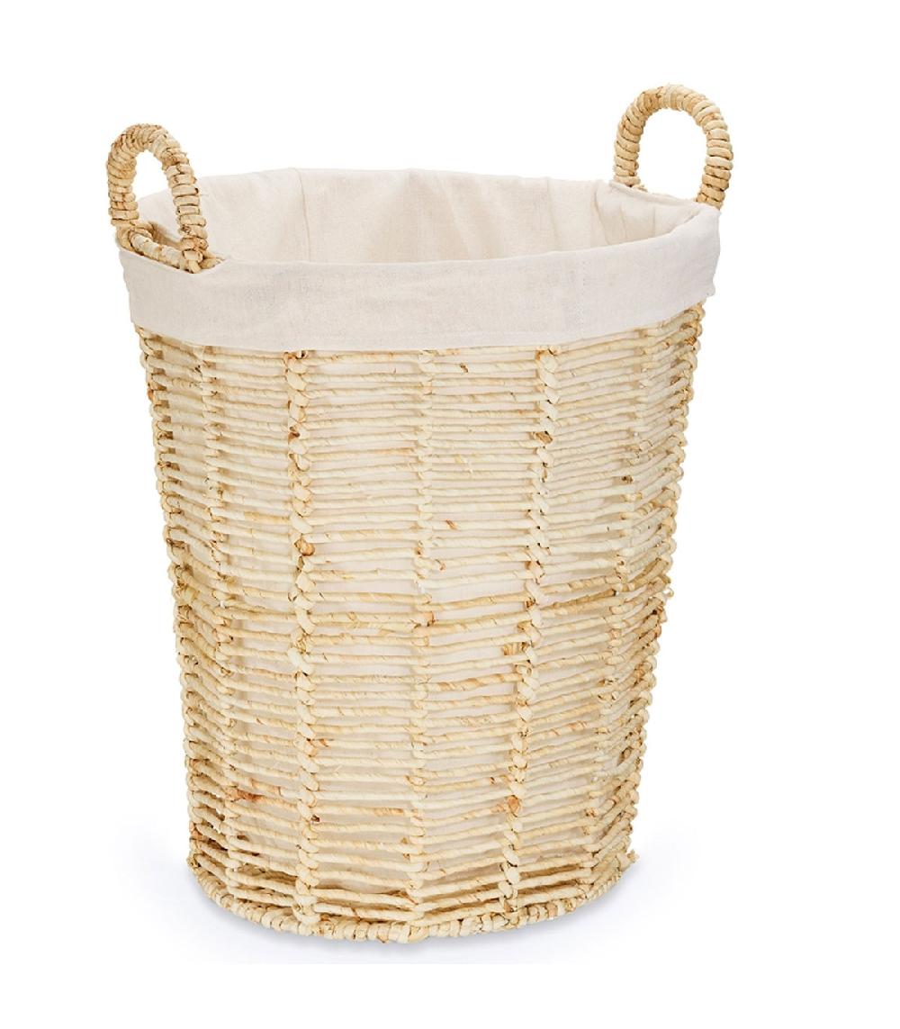 wadiga Panier à linge nature 46x46x52.5cm