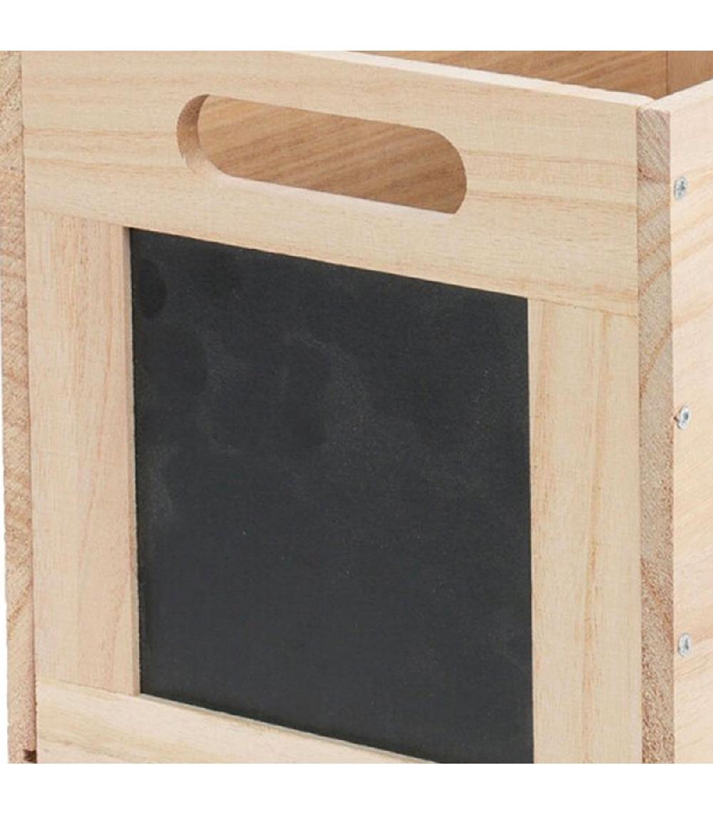 Wadiga Panier De Rangement Avec Craie 30x20x20cm