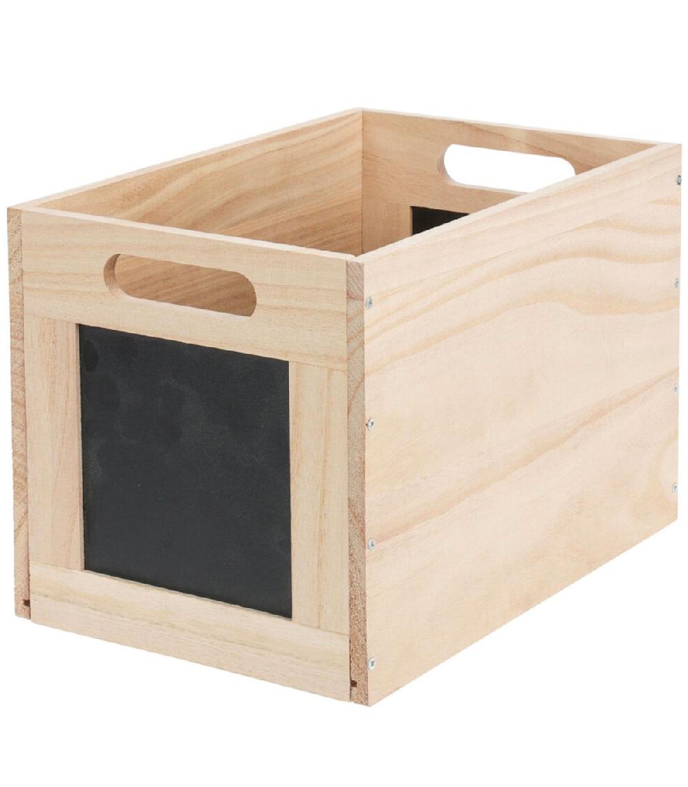 wadiga Panier de rangement avec craie 30x20x20cm