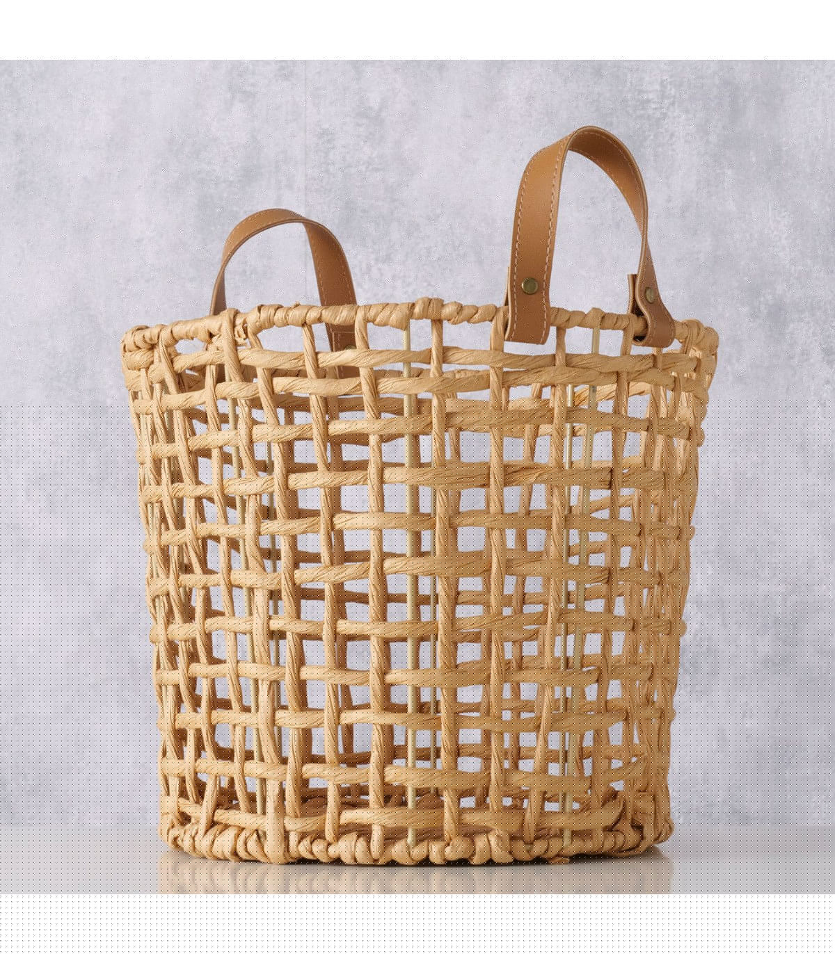 Wadiga Panier Tressé Décoratif 30x30x25cm