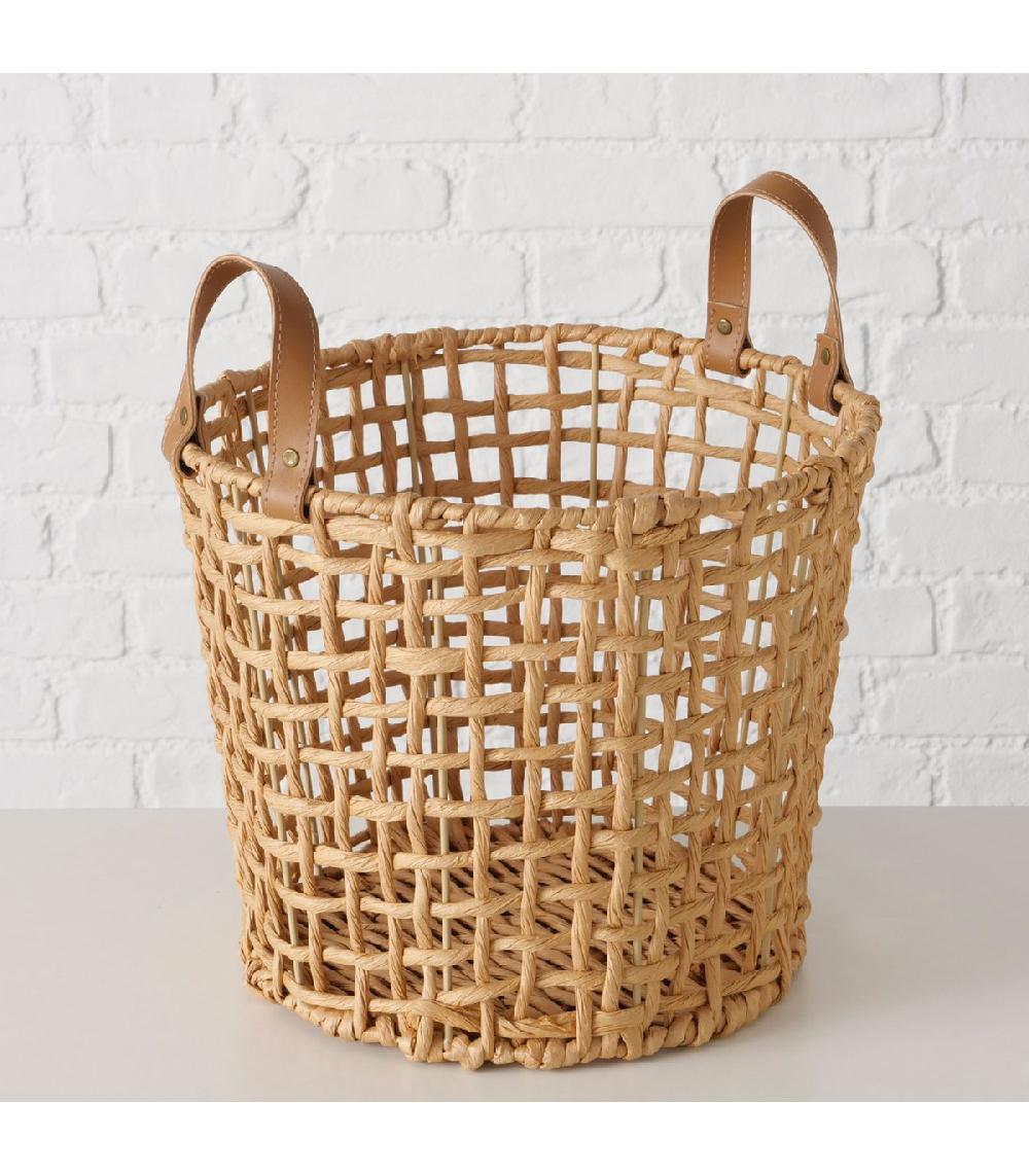 Wadiga Panier Tressé Décoratif 30x30x25cm